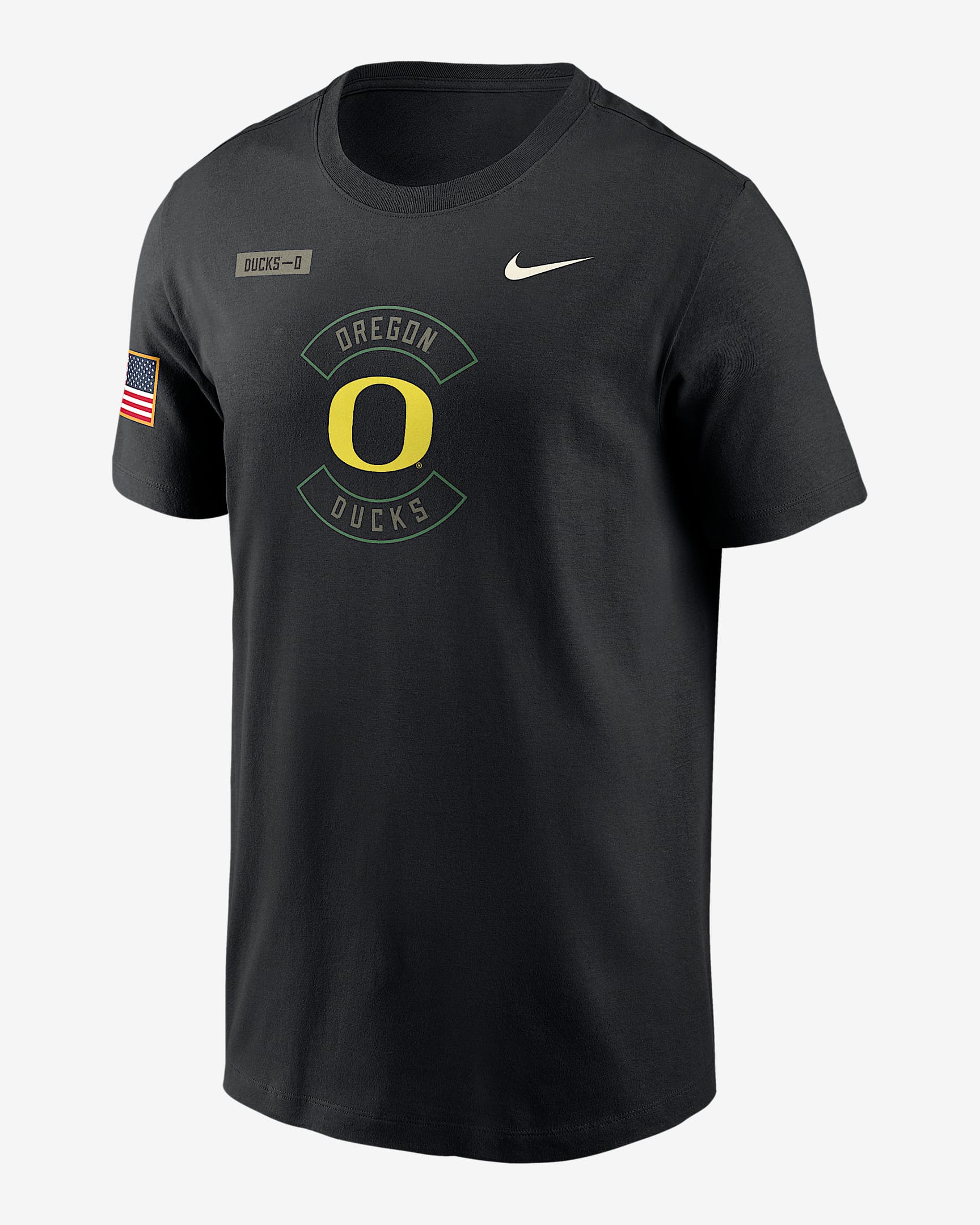 Oregon Military Appreciation Men's Nike Dri-FIT College T-Shirt - Black