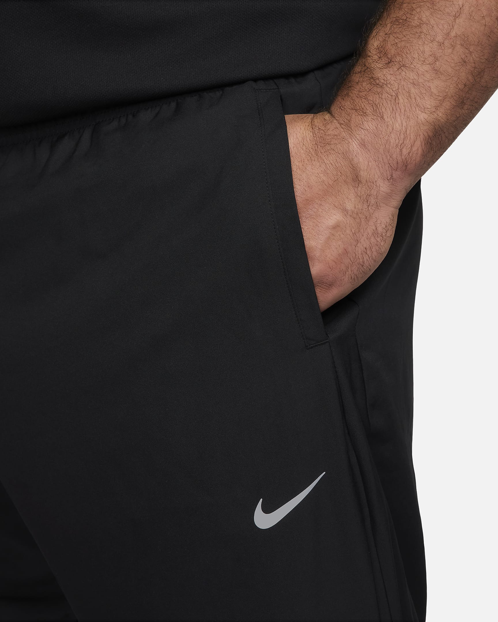 Vävda löparbyxor Nike Challenger Dri-FIT för män - Svart/Svart