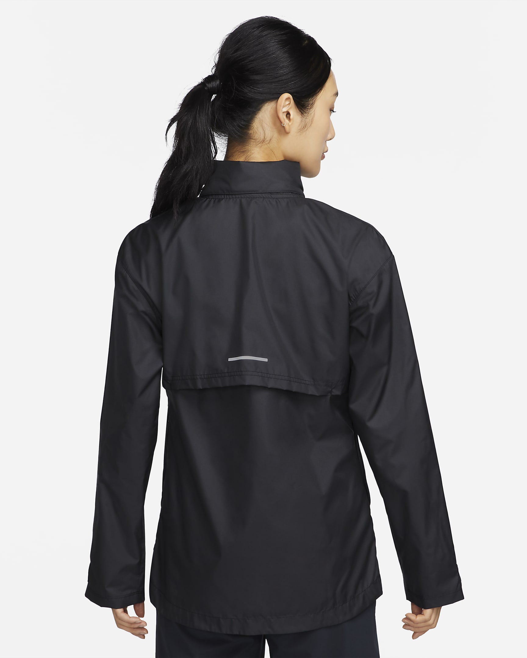 เสื้อแจ็คเก็ตวิ่งผู้หญิง Nike Fast Repel - ดำ/ดำ