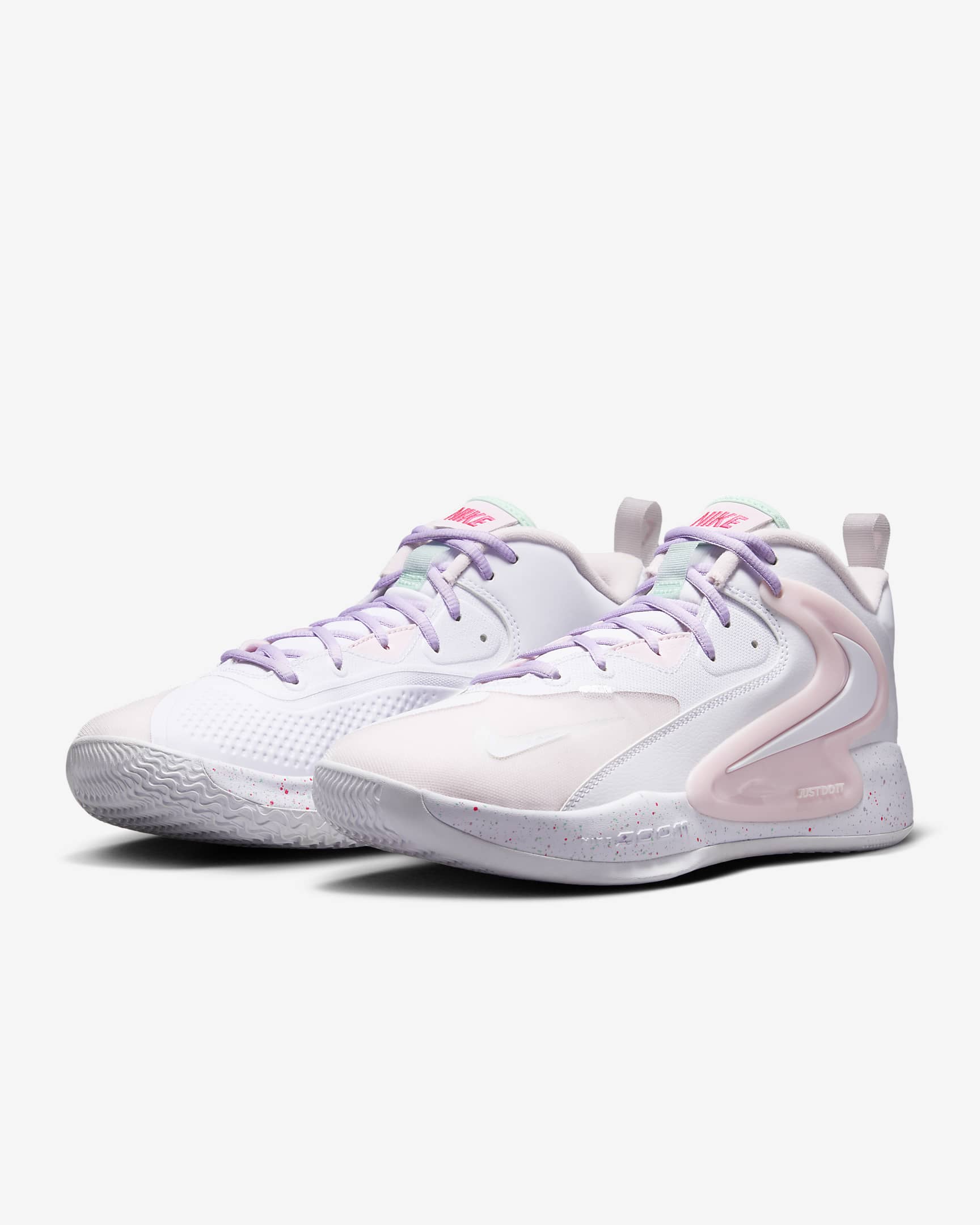 Nike HyperSet 2 SE Volleyball Shoes - White/Arctic Pink/Hyper Pink/White