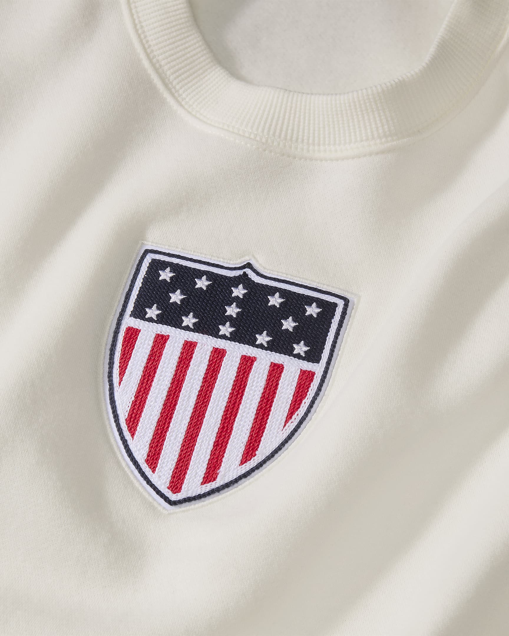 Team USA Phoenix Fleece Sudadera de cuello redondo Nike - Mujer - Sail/Dark Obsidian