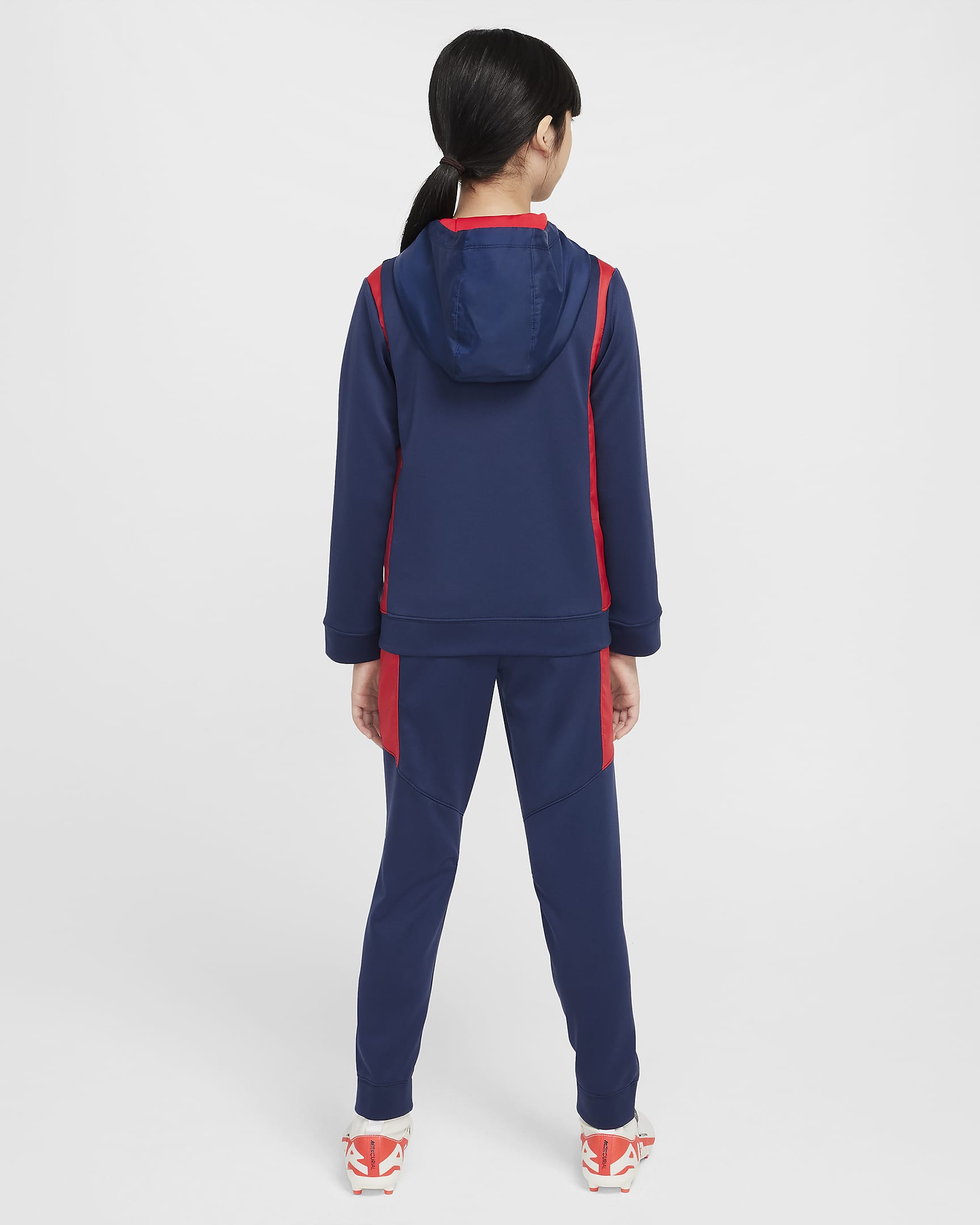 Paris Saint-Germain Older Kids' Nike Football Woven Tracksuit - Midnight Navy/University Red/University Red