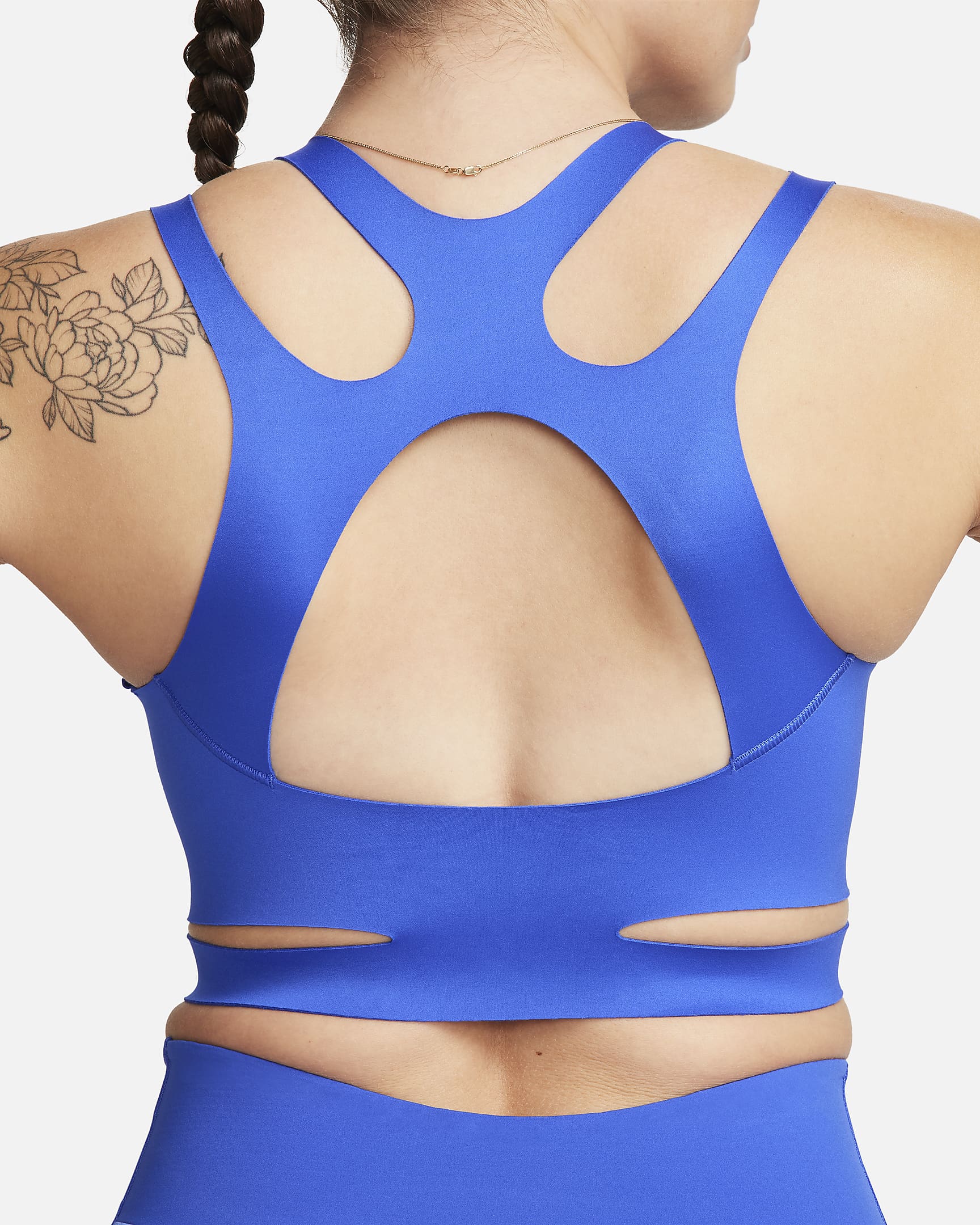 Nike FutureMove Sujetador deportivo de sujeción ligera sin acolchado con tirantes - Mujer - Hyper Royal/Transparente