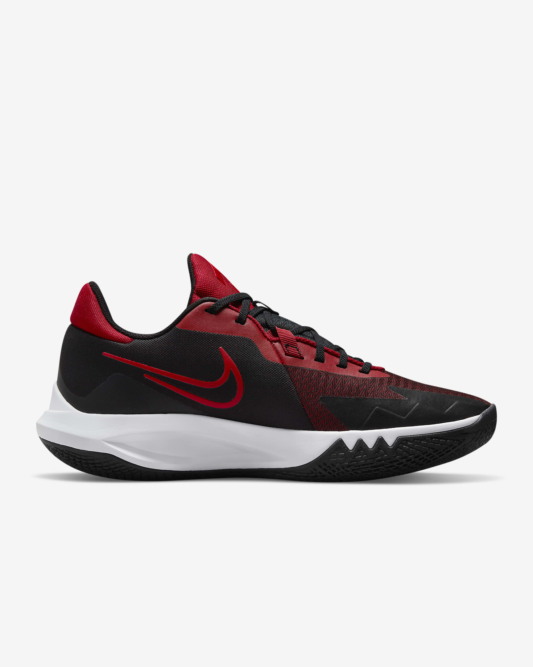 Nike Precision 6 Basketball Shoes - Black/Gym Red/University Red