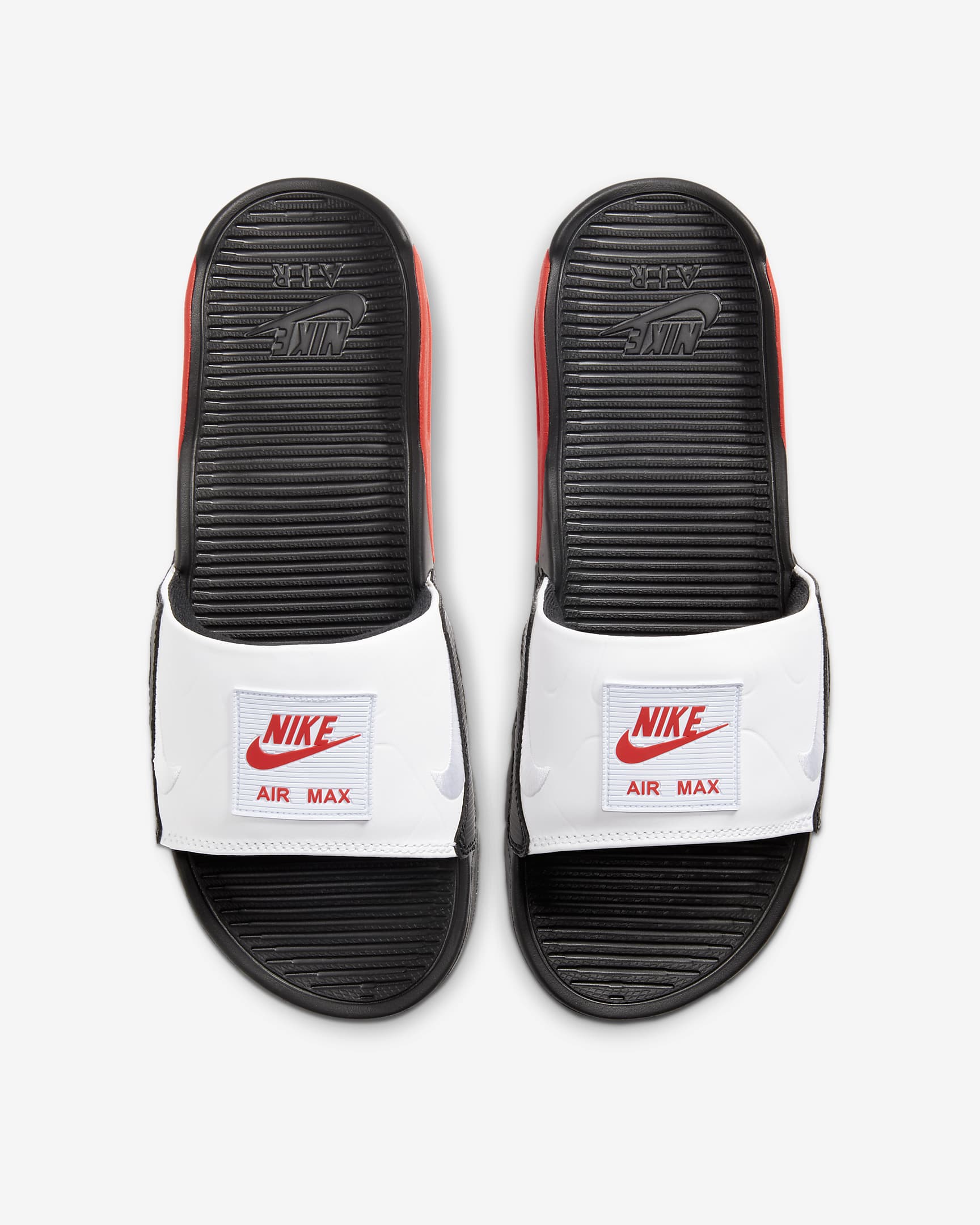 Nike Air Max 90 Slides - Schwarz/Chile Red/Weiß