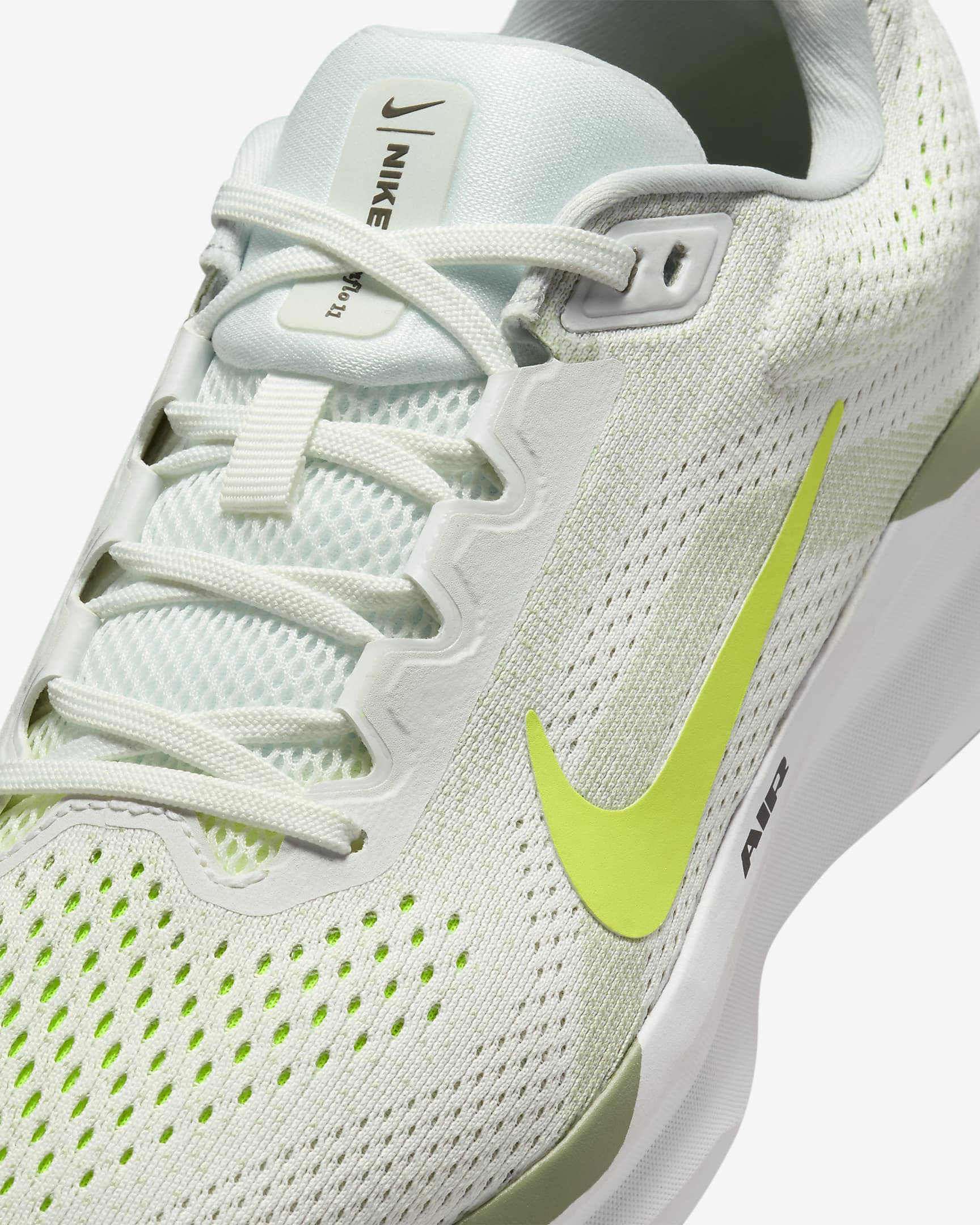 Tenis de correr en pavimento para mujer Nike Winflo 11 - Blanco cumbre/Horizonte jade/Polvo fotón/Cíber