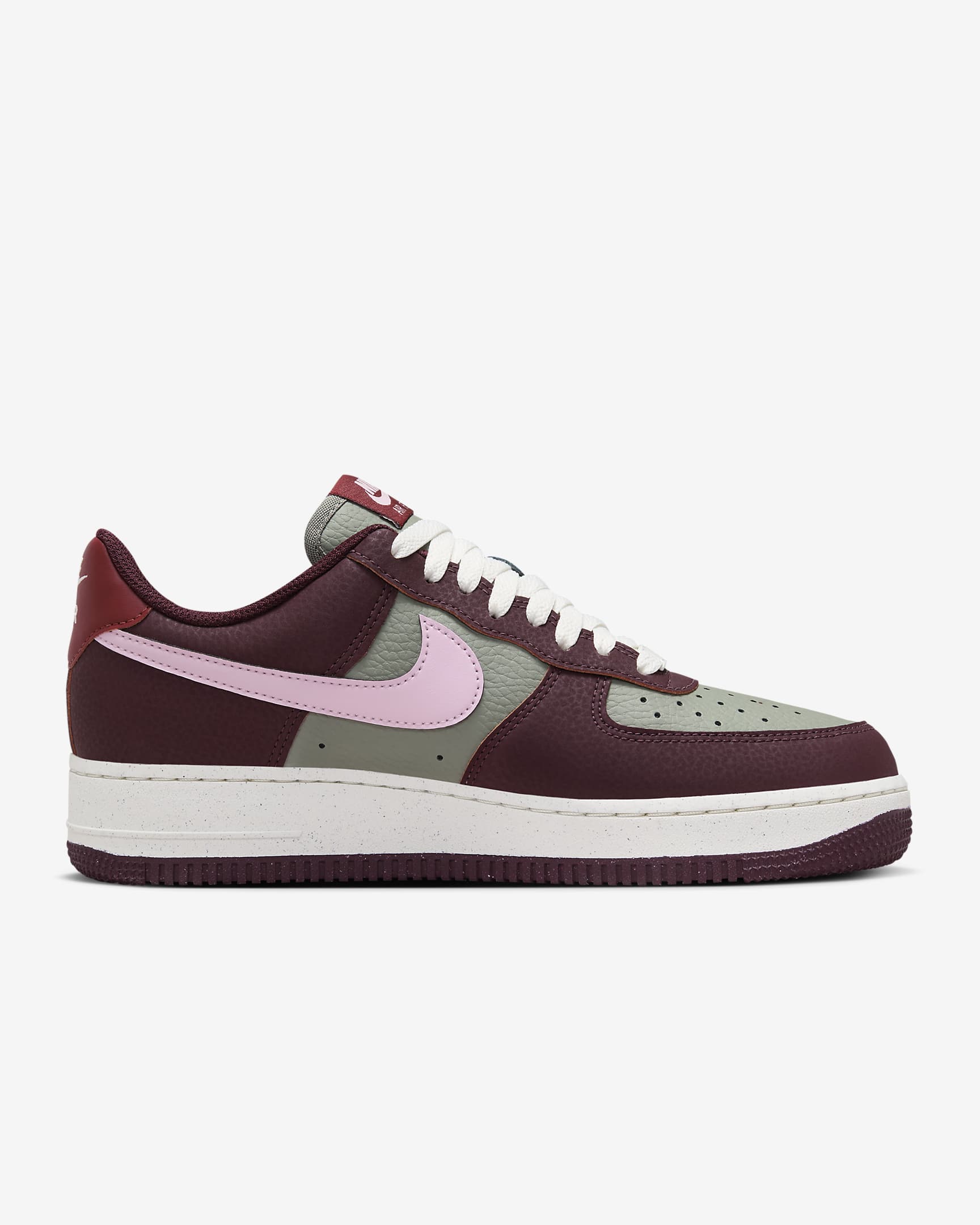 Nike Air Force 1 '07 SE Suede Damenschuh - Burgundy Crush/Dark Stucco/Sail/Pink Foam