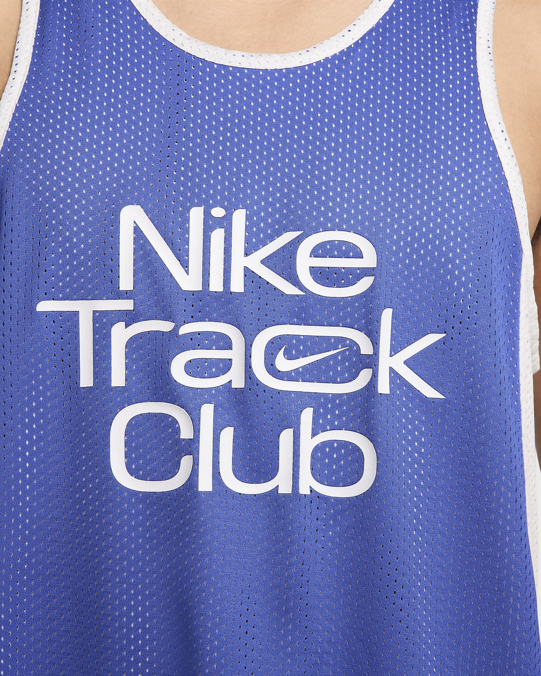 Nike Track Club Men's Dri-FIT Running Singlet - Astronomy Blue/Summit White/Summit White