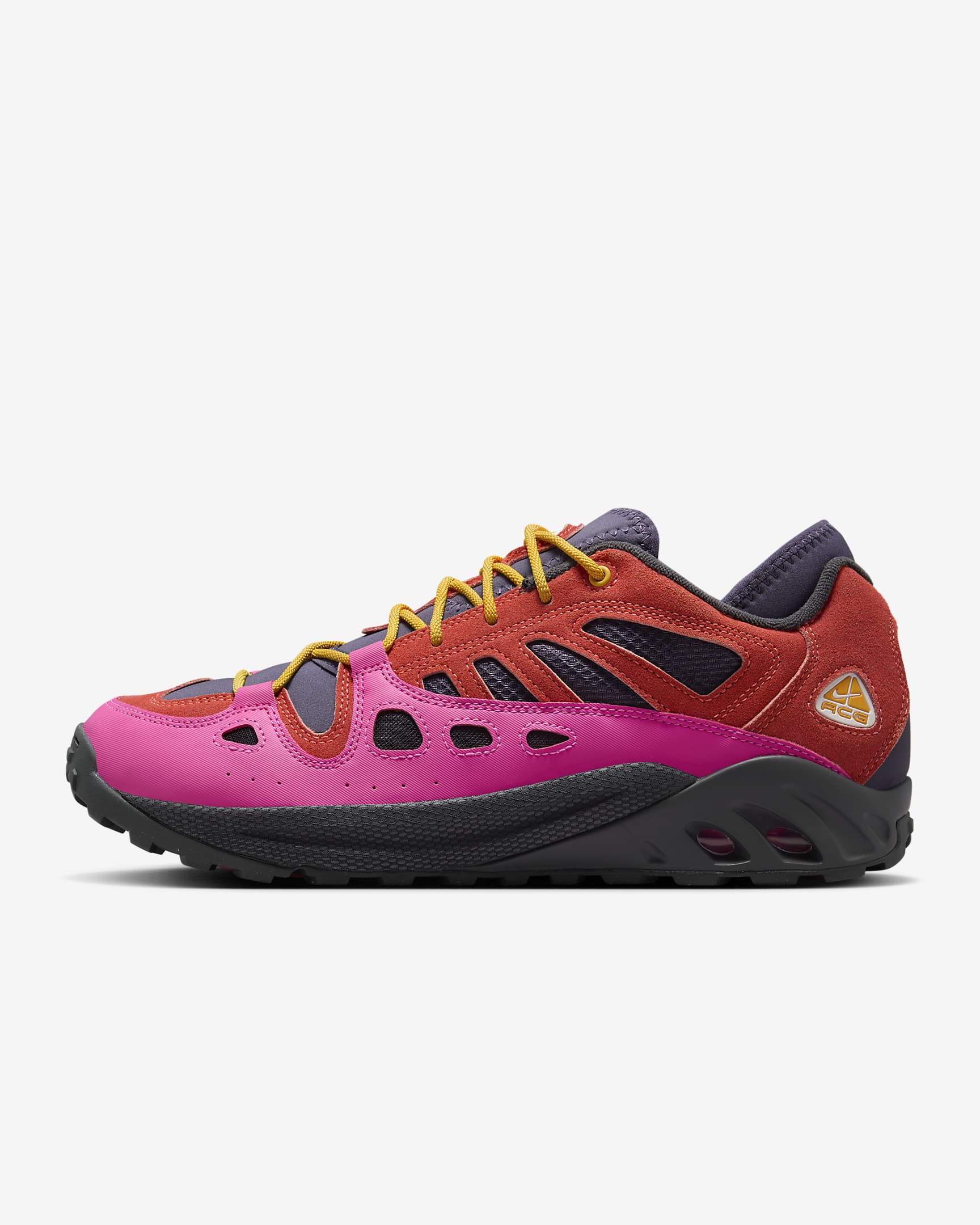 Nike ACG Air Exploraid 男鞋 - Light Wild Mango/Dark Raisin/Laser Fuchsia/University Gold