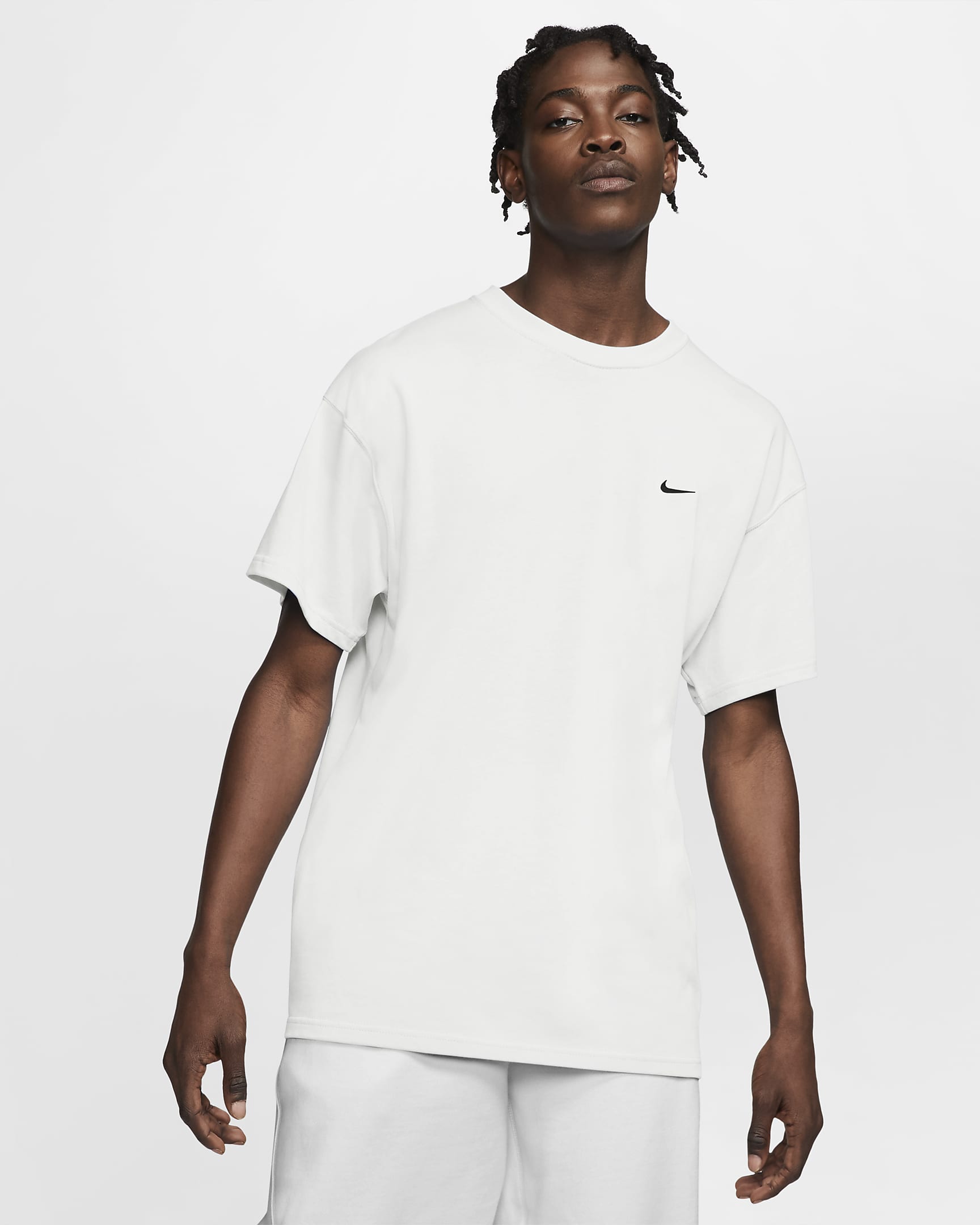 Nike Solo Swoosh Men's T-Shirt - White/White