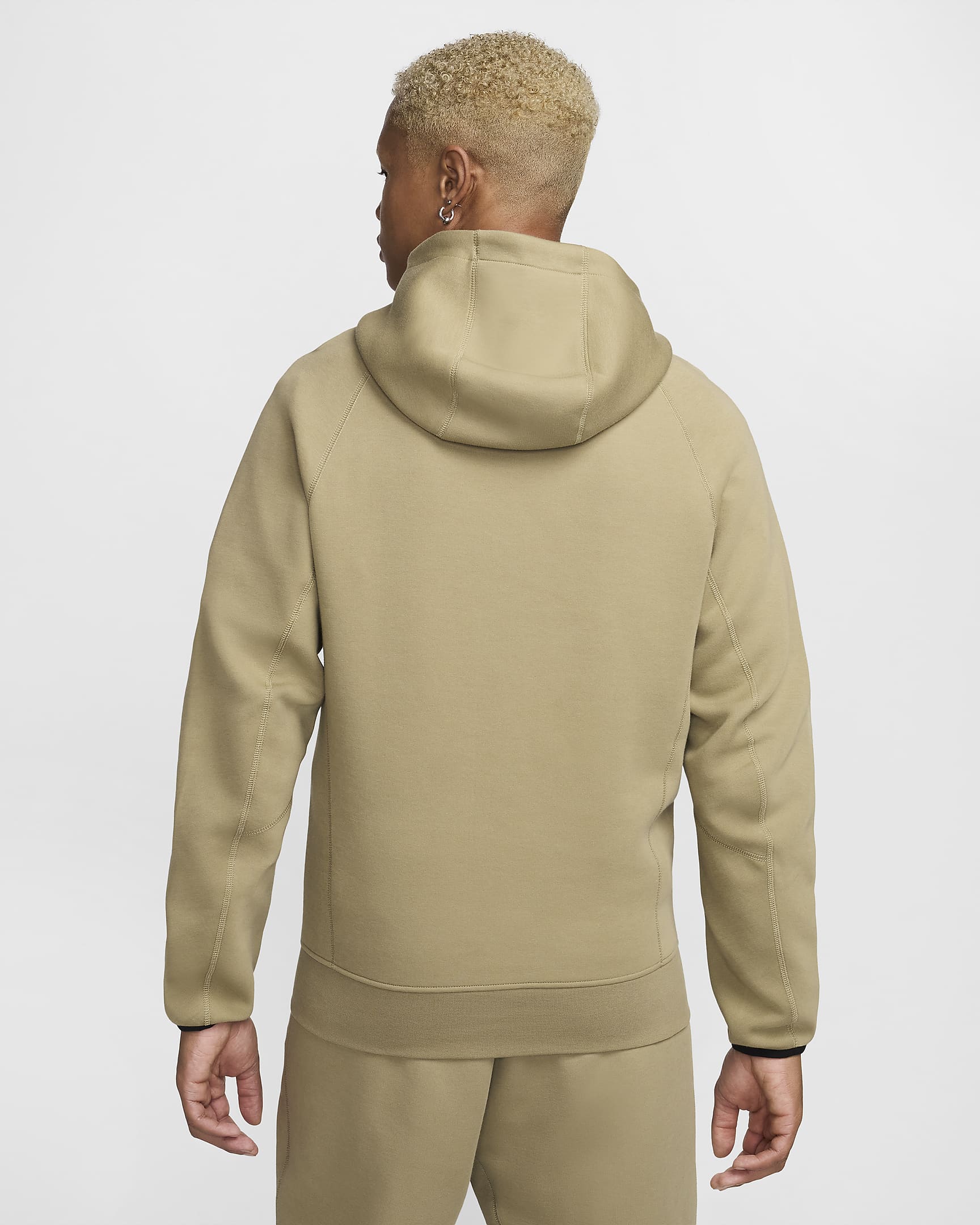 Nike Sportswear Tech Fleece Men's Pullover Hoodie - Neutral Olive/Black