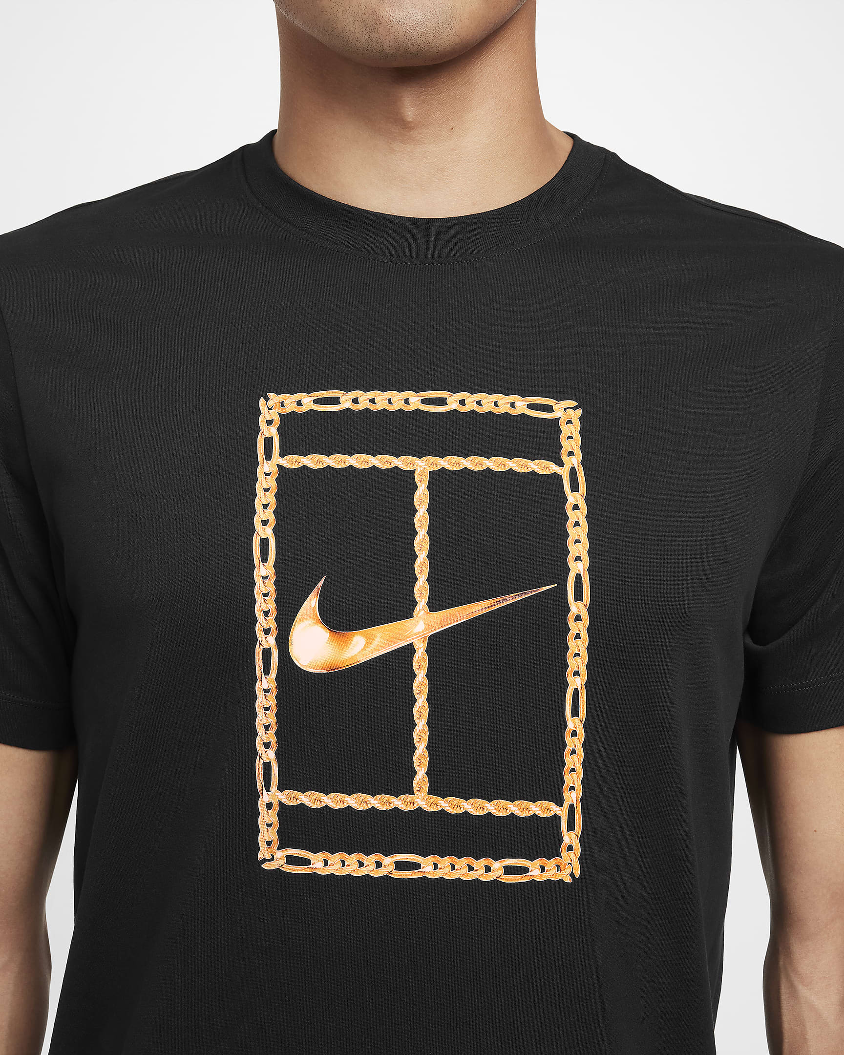 Męski T-shirt do tenisa Dri-FIT NikeCourt - Czerń