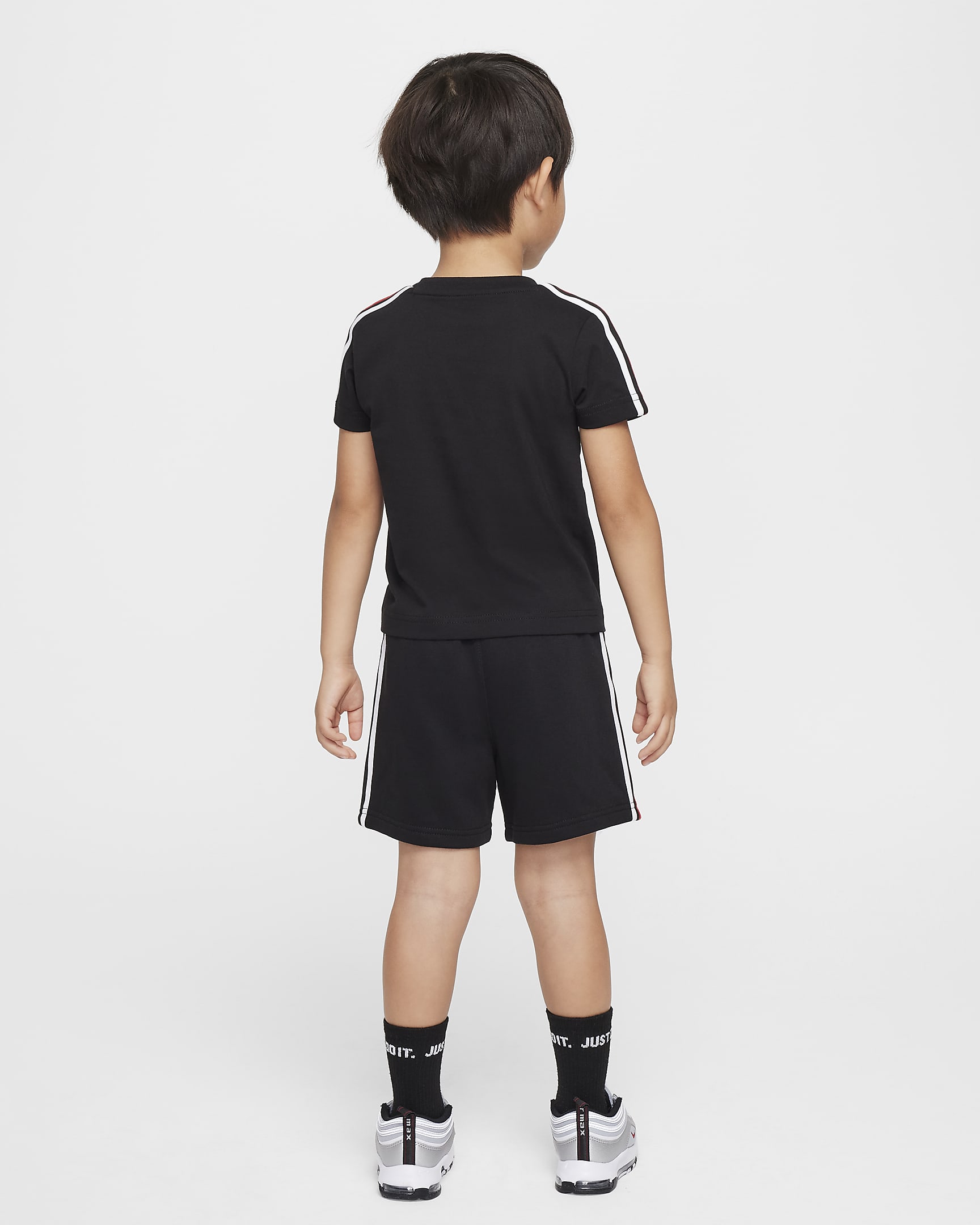 Nike Sportswear Club Toddler 2-Piece French Terry Shorts Set - Black