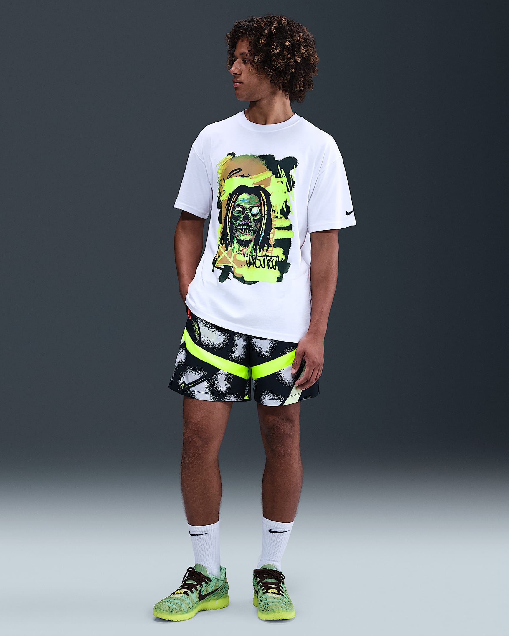 Ja Men's Dri-FIT 6" Icon Basketball Shorts - Volt/Photon Dust/Bright Crimson