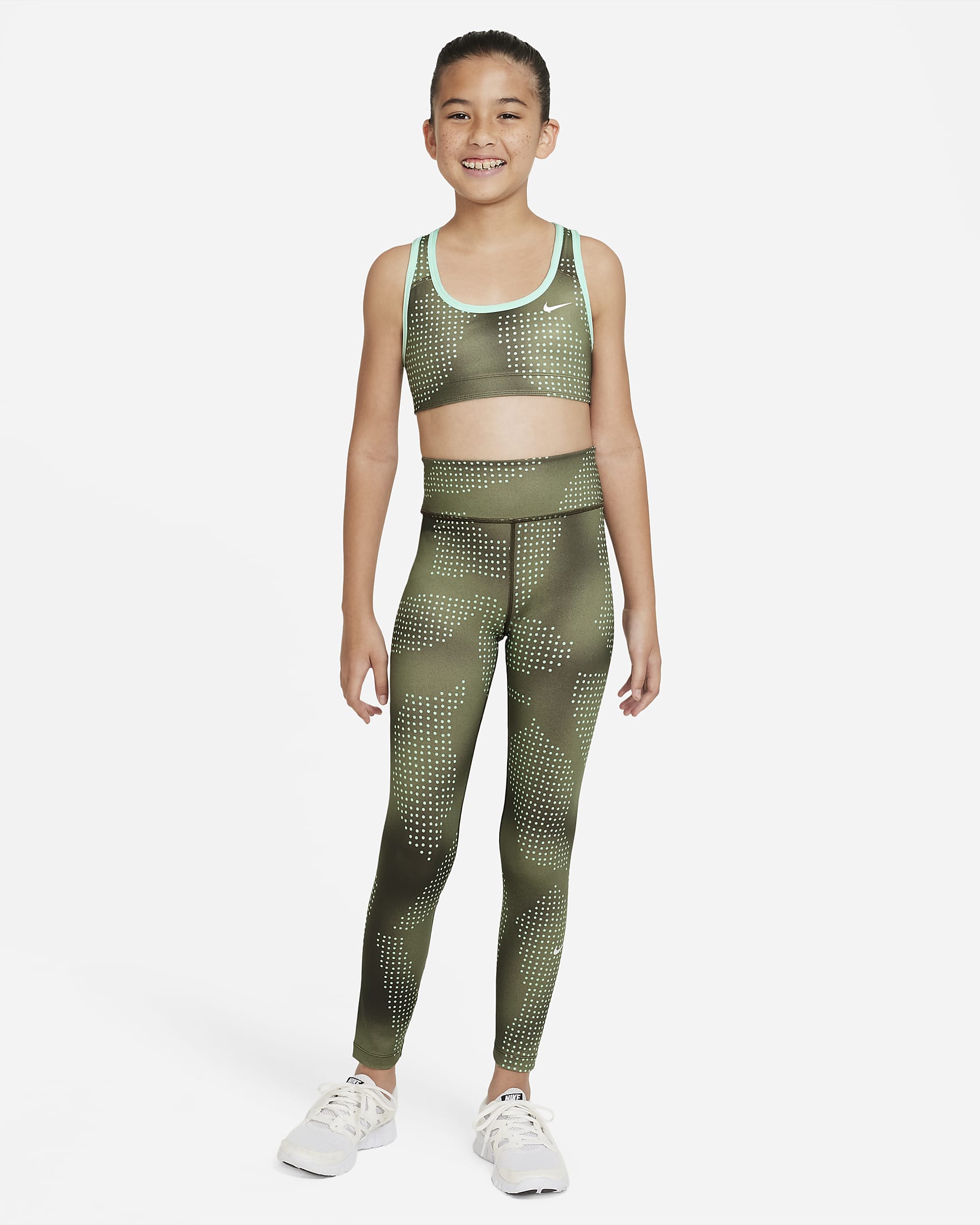 Nike Swoosh Big Kids' (Girls') Reversible Sports Bra.