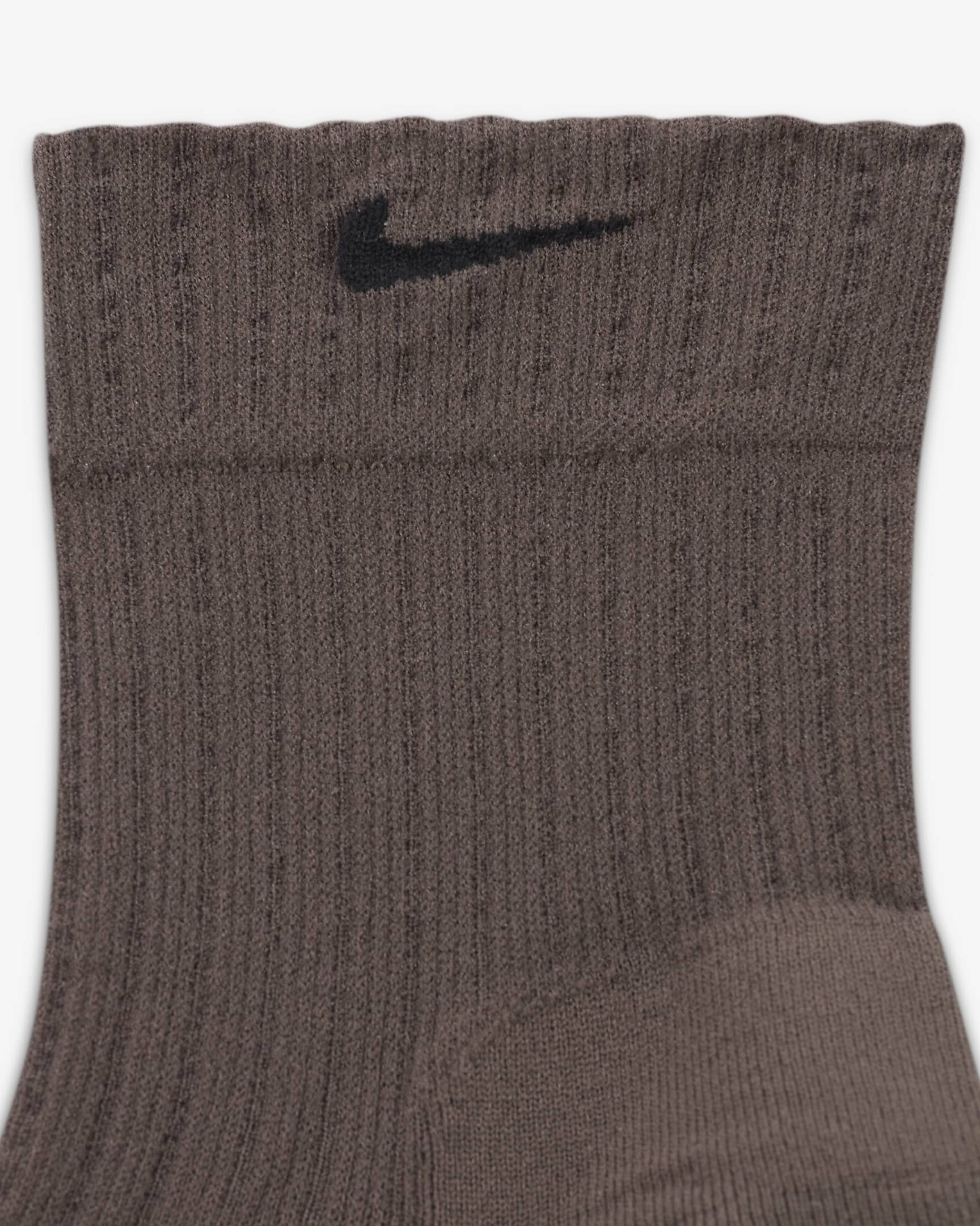 Dámské průsvitné kotníkové ponožky Nike (1 pár) - Ironstone/Černá