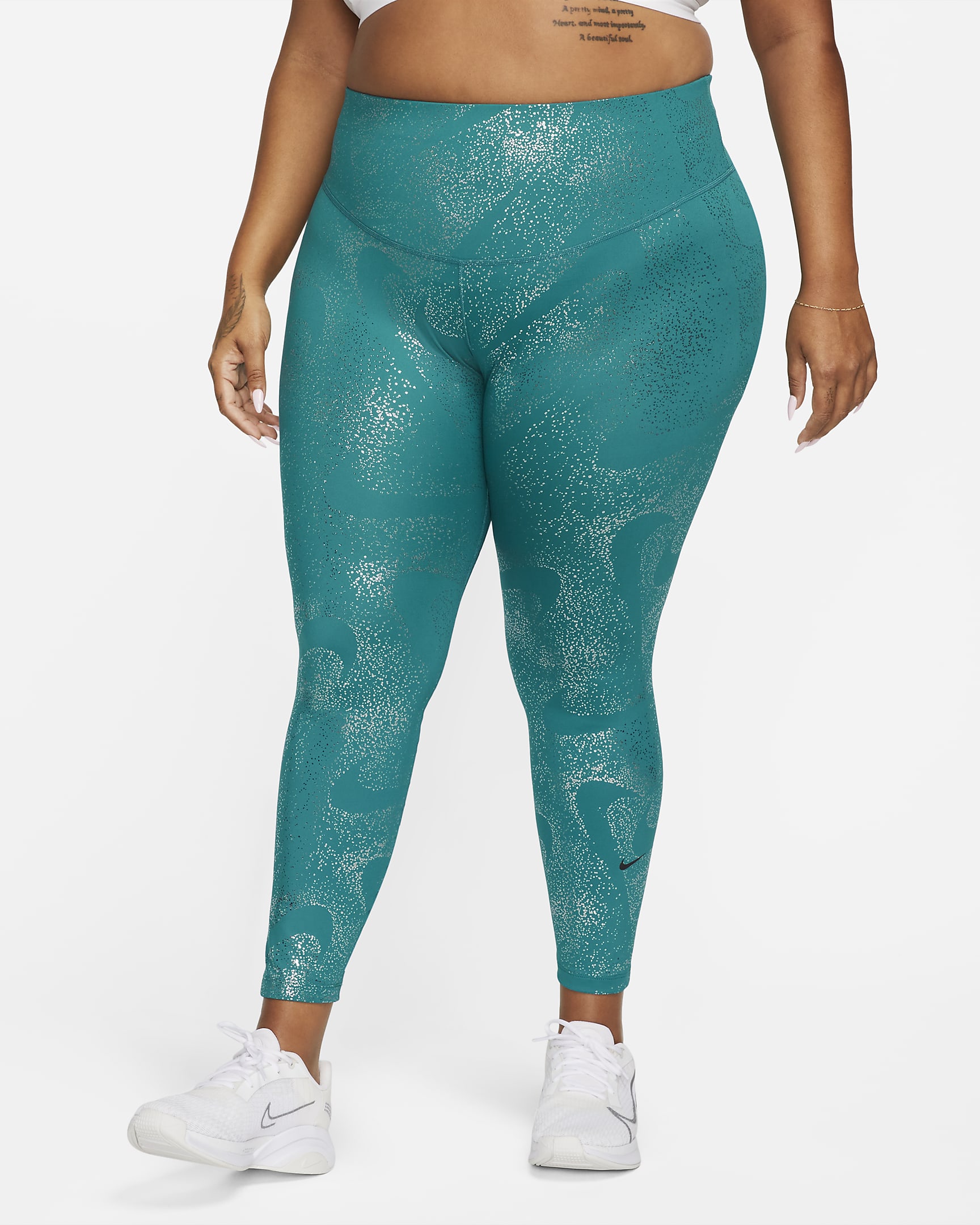 Nike One Women's MidRise Printed Leggings (Plus Size).