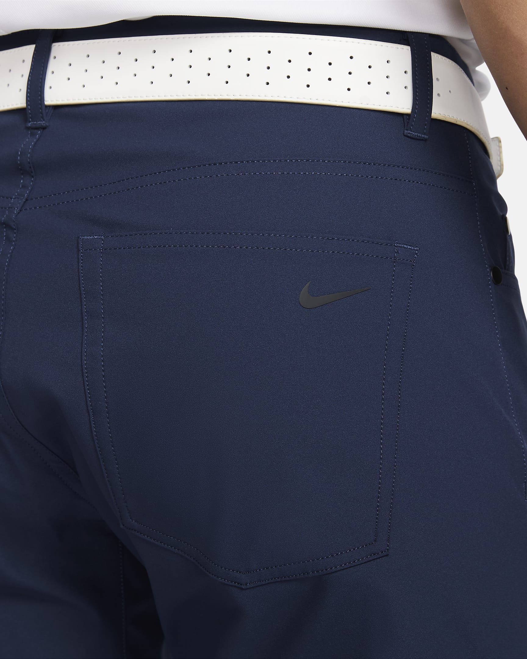 Nike Tour 男款高爾夫 5 口袋合身長褲 - Midnight Navy/黑色