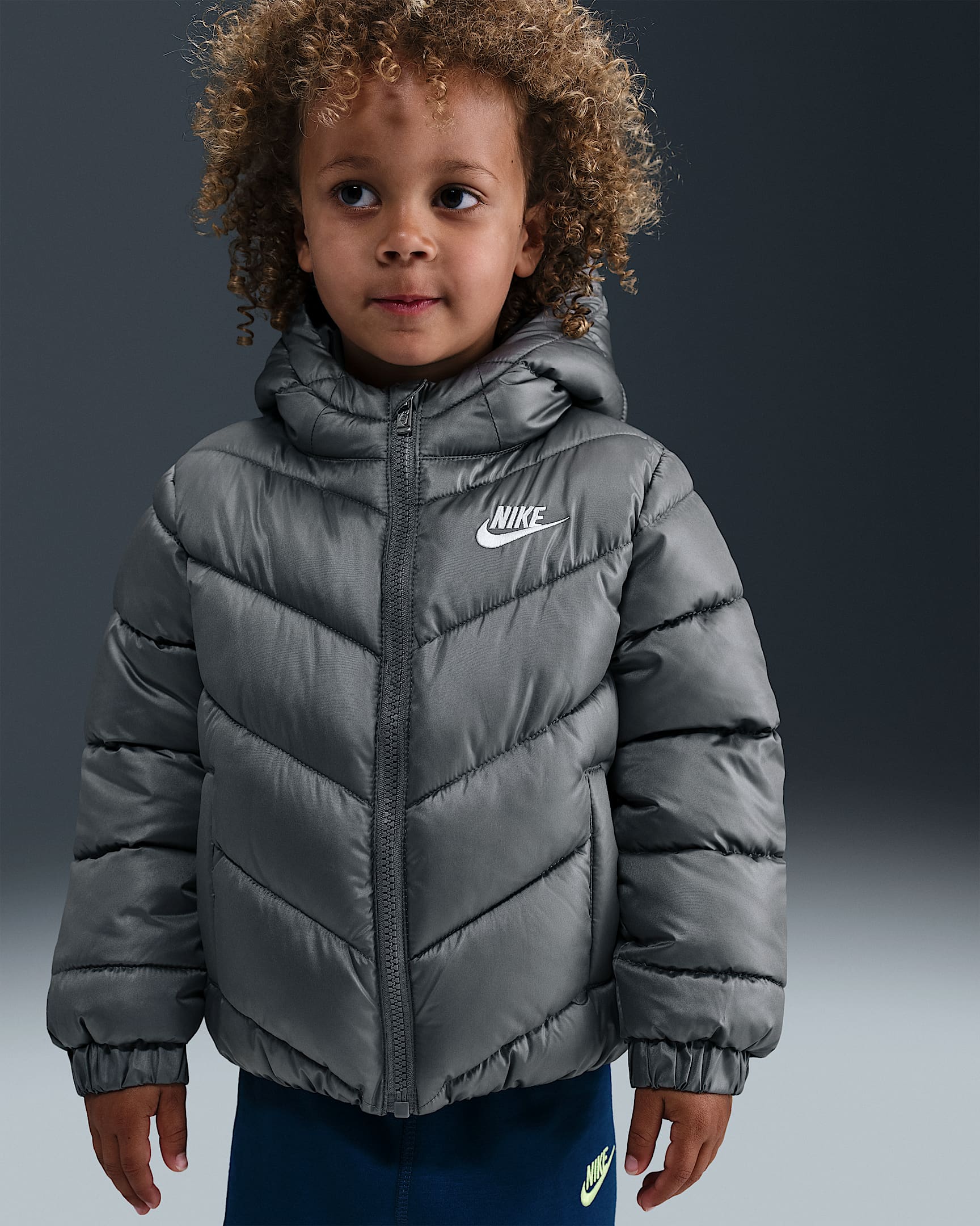 Nike Sportswear Toddler "All Day Play" Puffer Jacket - Smoke Grey