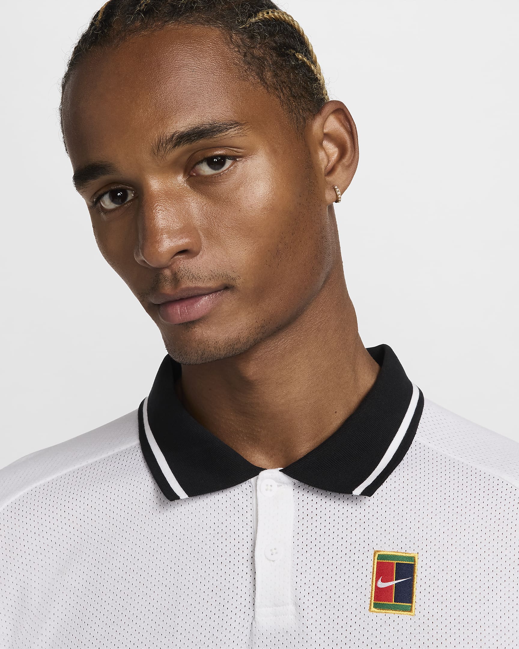 NikeCourt Heritage Polo de tenis - Hombre - Blanco/Negro