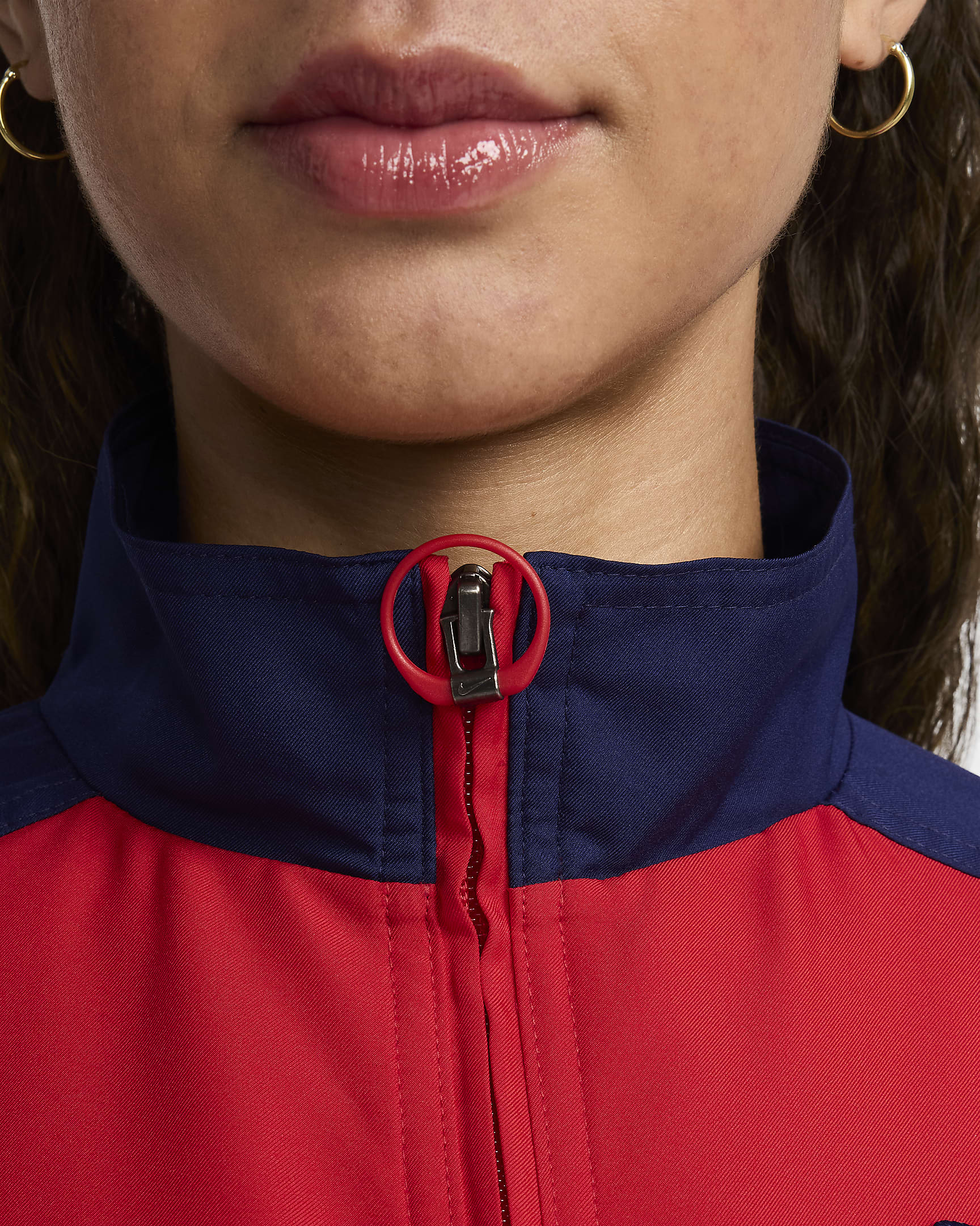 USWNT 1999 Reissue Women's Nike Soccer Replica Track Jacket - University Red/Loyal Blue/White