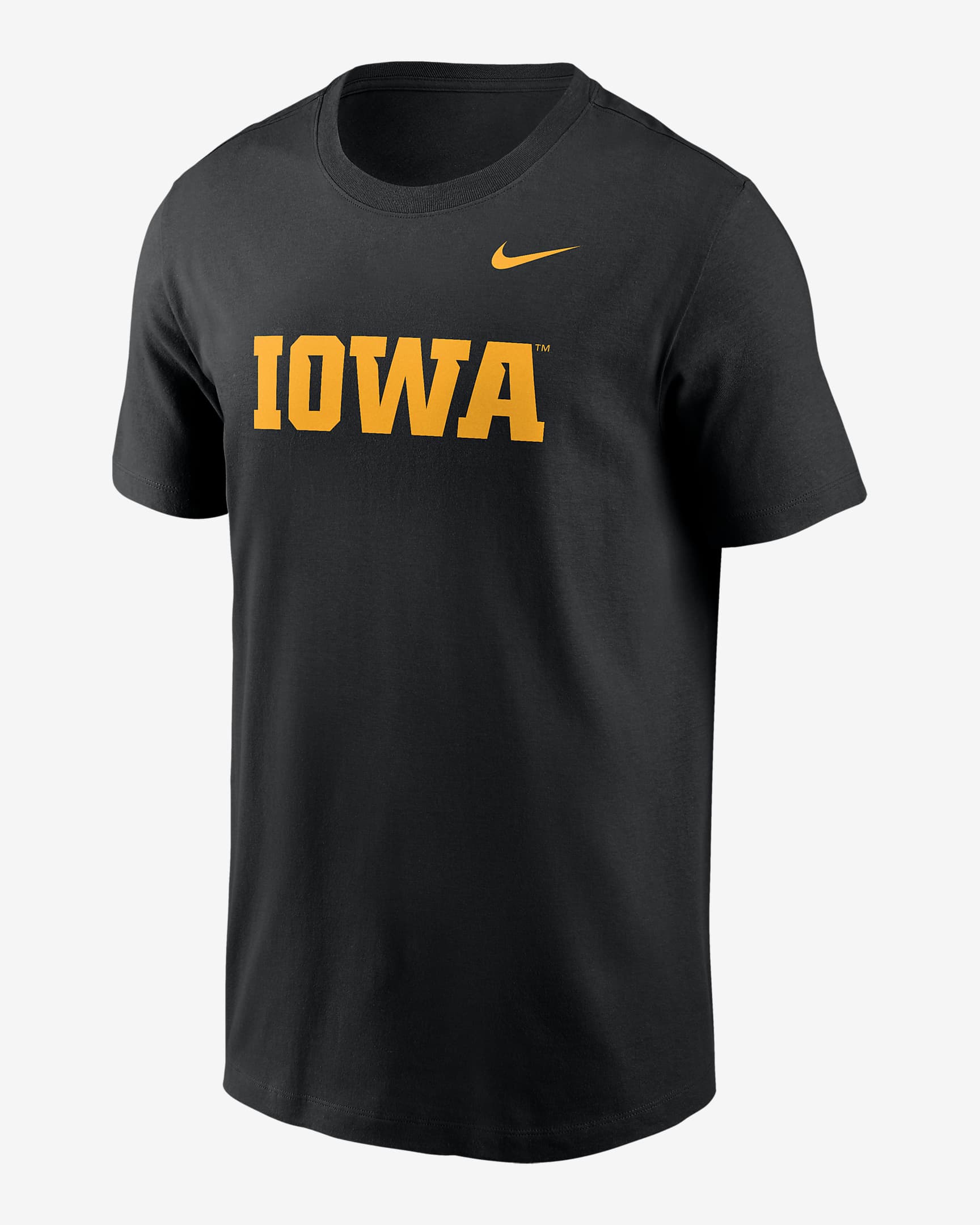 Iowa Hawkeyes Primetime Wordmark Men's Nike College T-Shirt - Black