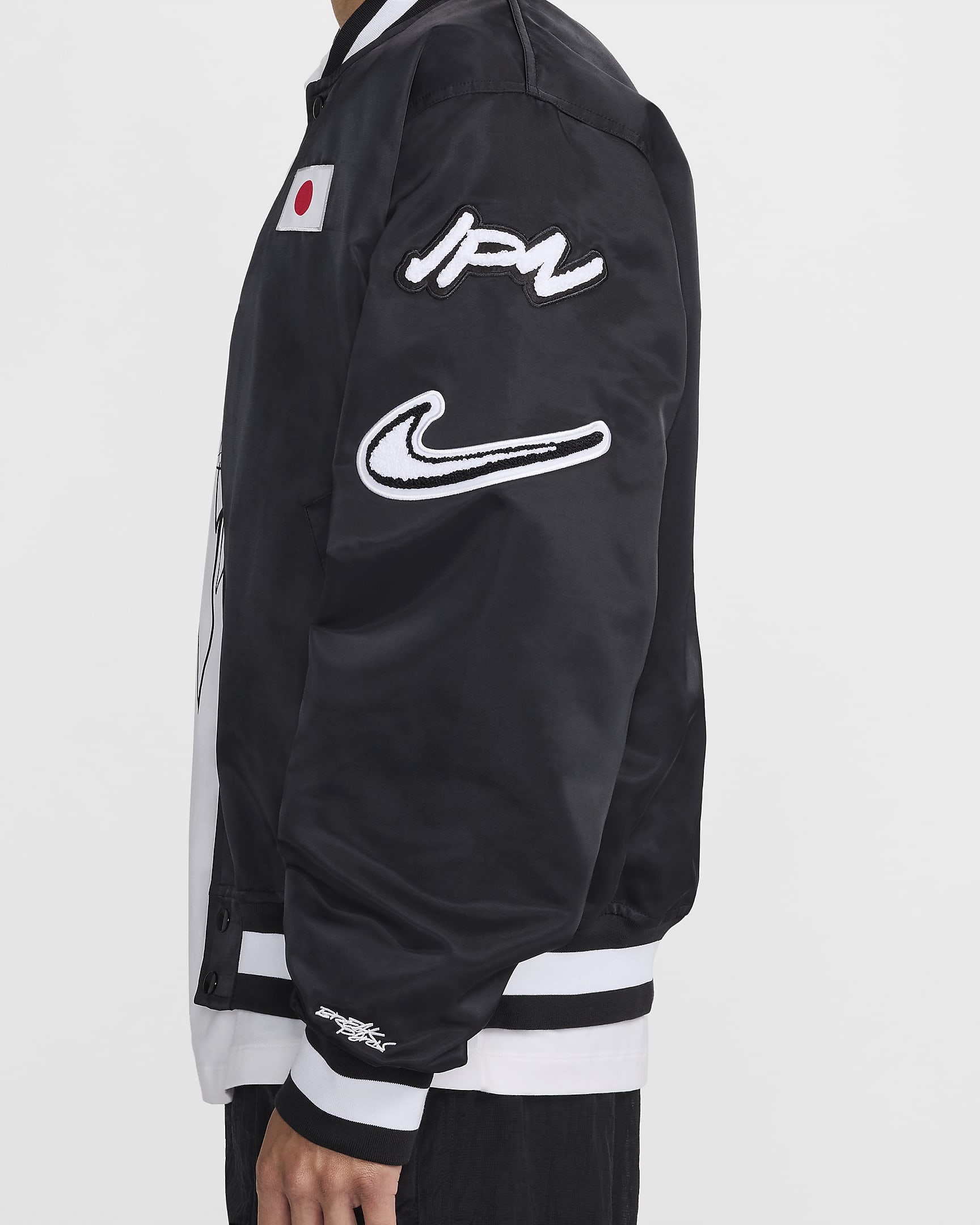 Japan Dugout Men's Nike Breaking Satin Jacket - Black/Anthracite