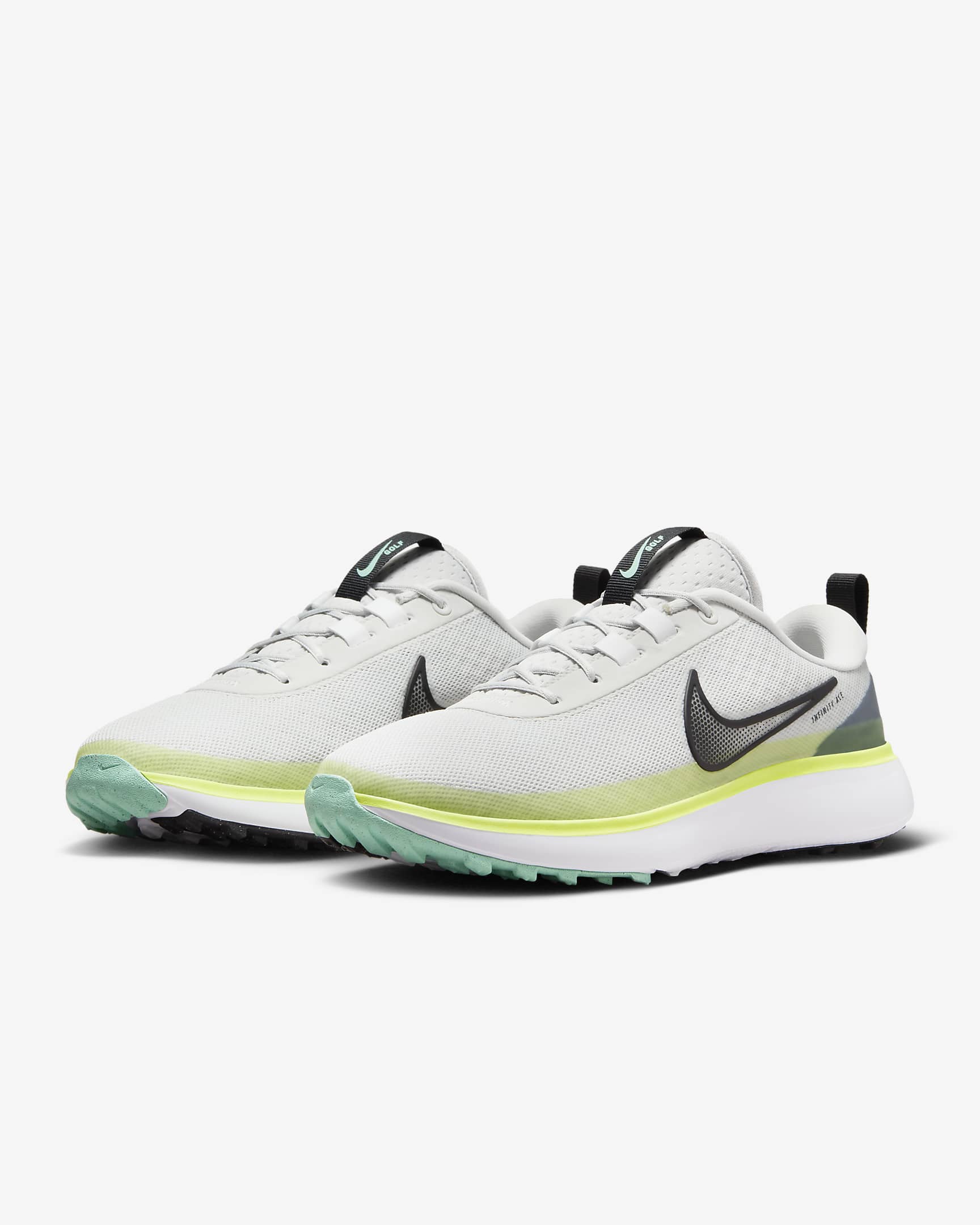 Nike Infinity Ace Next Nature Golf Shoes - Photon Dust/Emerald Rise/Volt/Black