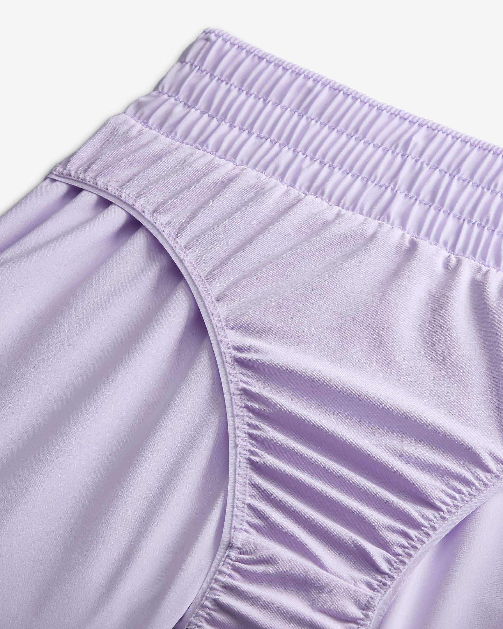 Nike One Women's Dri-FIT Mid-Rise 8cm (approx.) Brief-Lined Shorts - Lilac Bloom/White