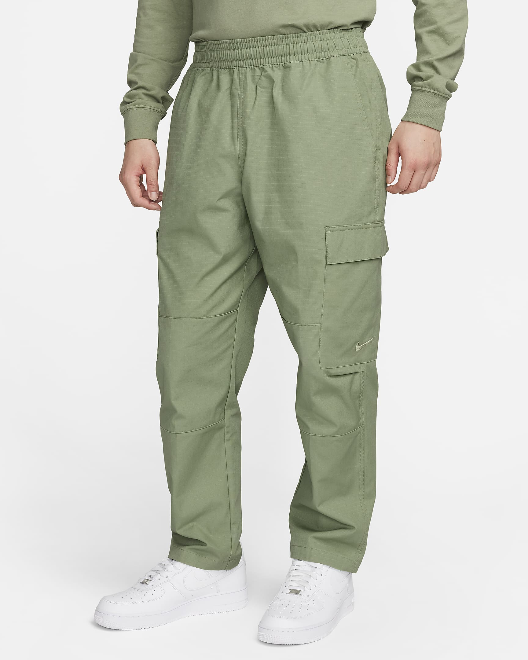 Nike Men's Woven Cargo Pants - Oil Green/Sail/Oil Green