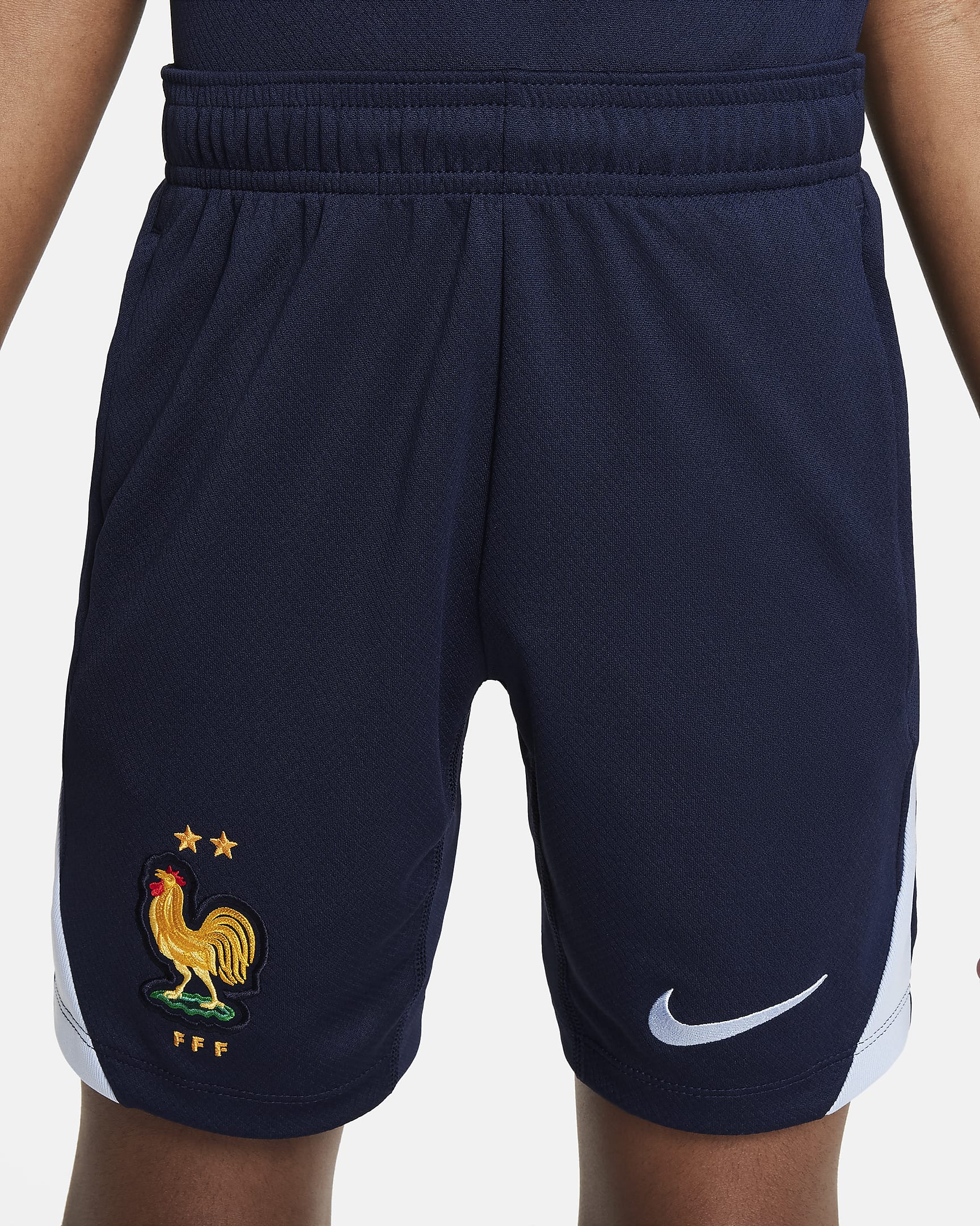 FFF Strike Older Kids' Nike Dri-FIT Football Knit Shorts - Blackened Blue/Cobalt Bliss/Cobalt Bliss