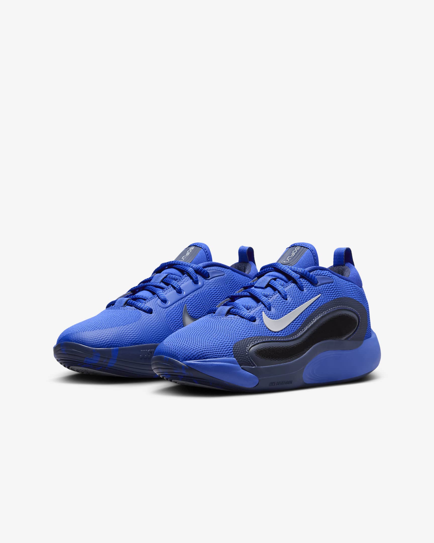 Nike IsoFly Big Kids' Basketball Shoes - Game Royal/Thunder Blue/Black/Wolf Grey