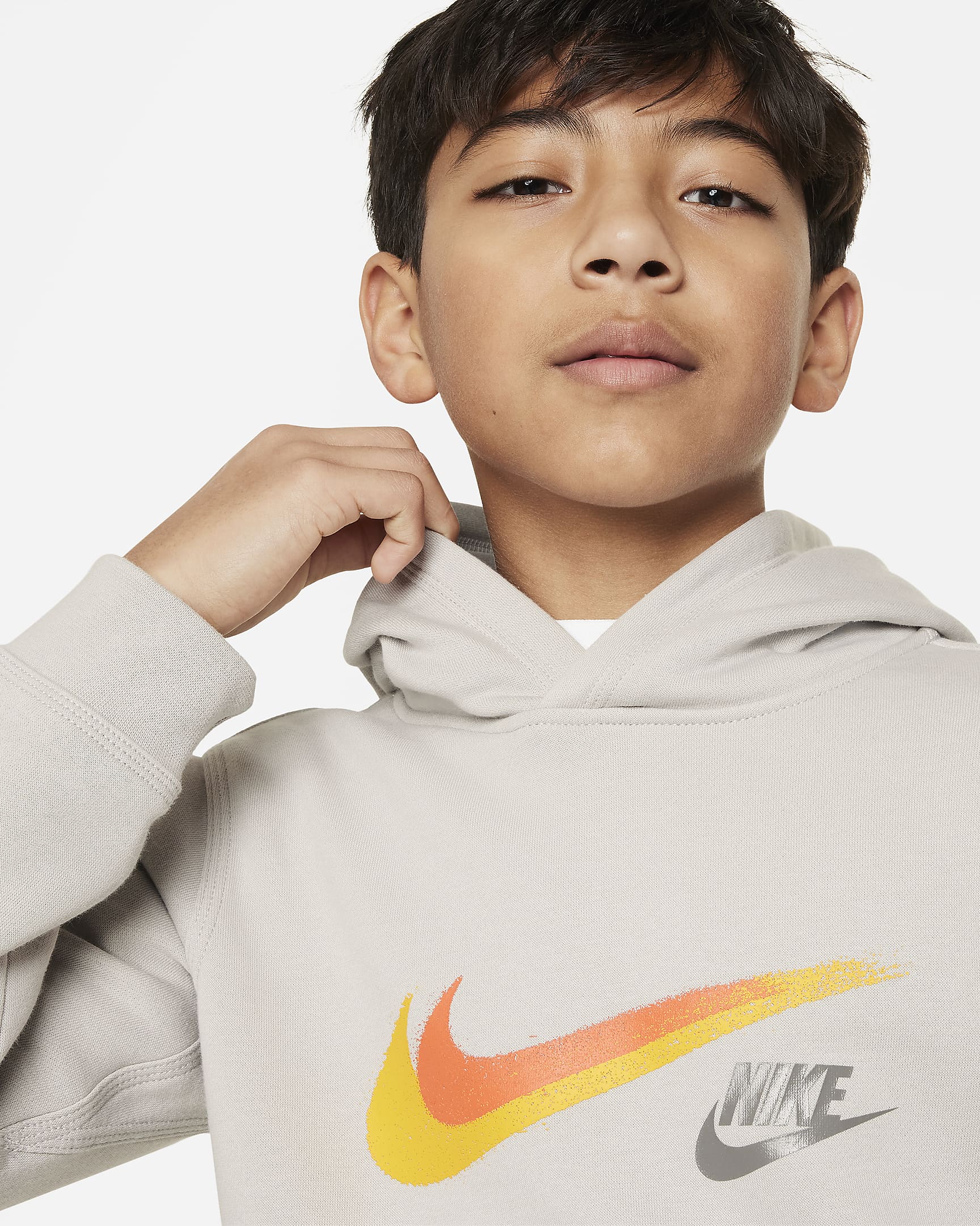 Nike Sportswear Older Kids' (Boys') Fleece Pullover Graphic Hoodie. Nike UK