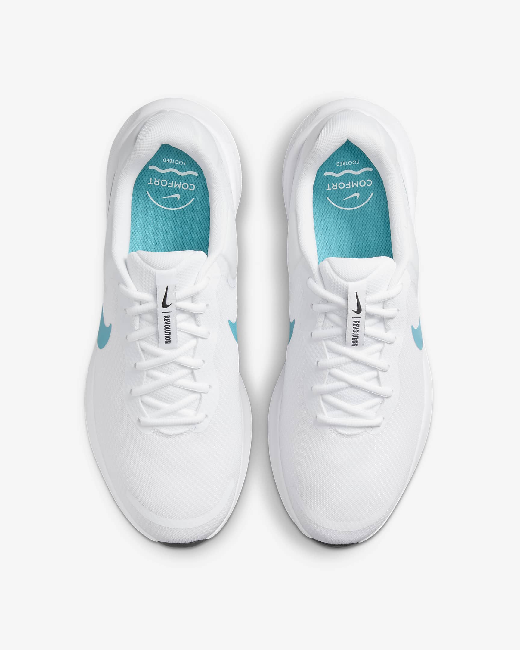 Nike Revolution 7 男款路跑鞋 - 白色/Pure Platinum/Dusty Cactus