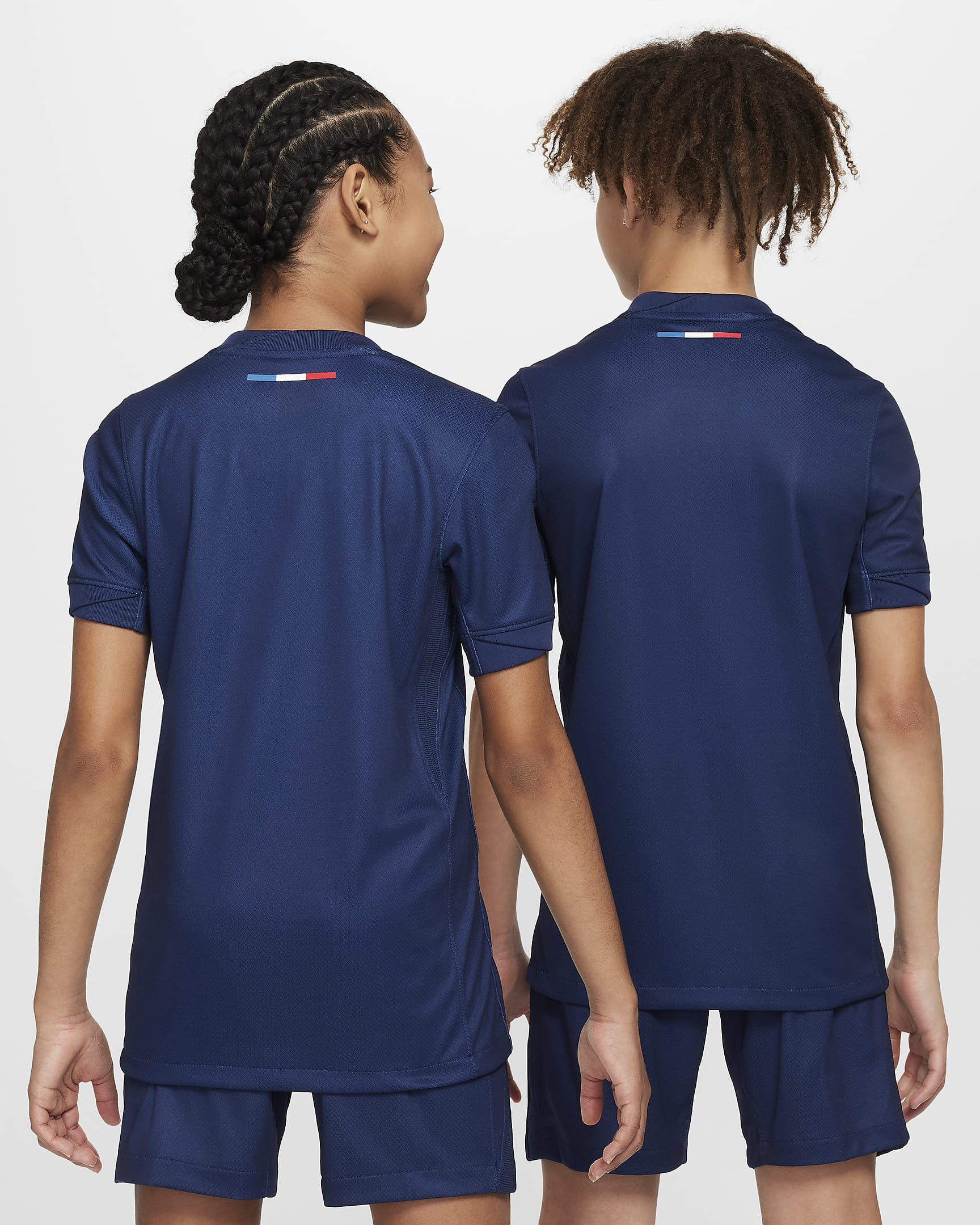 Replika domácího fotbalového dresu Nike Dri-FIT Paris Saint-Germain Stadium 2024/25 pro větší děti - Midnight Navy/Midnight Navy/Bílá