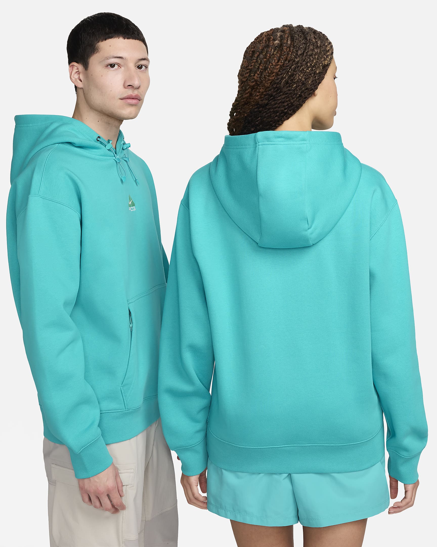 Nike ACG Therma-FIT Fleece Pullover Hoodie - Dusty Cactus/Summit White