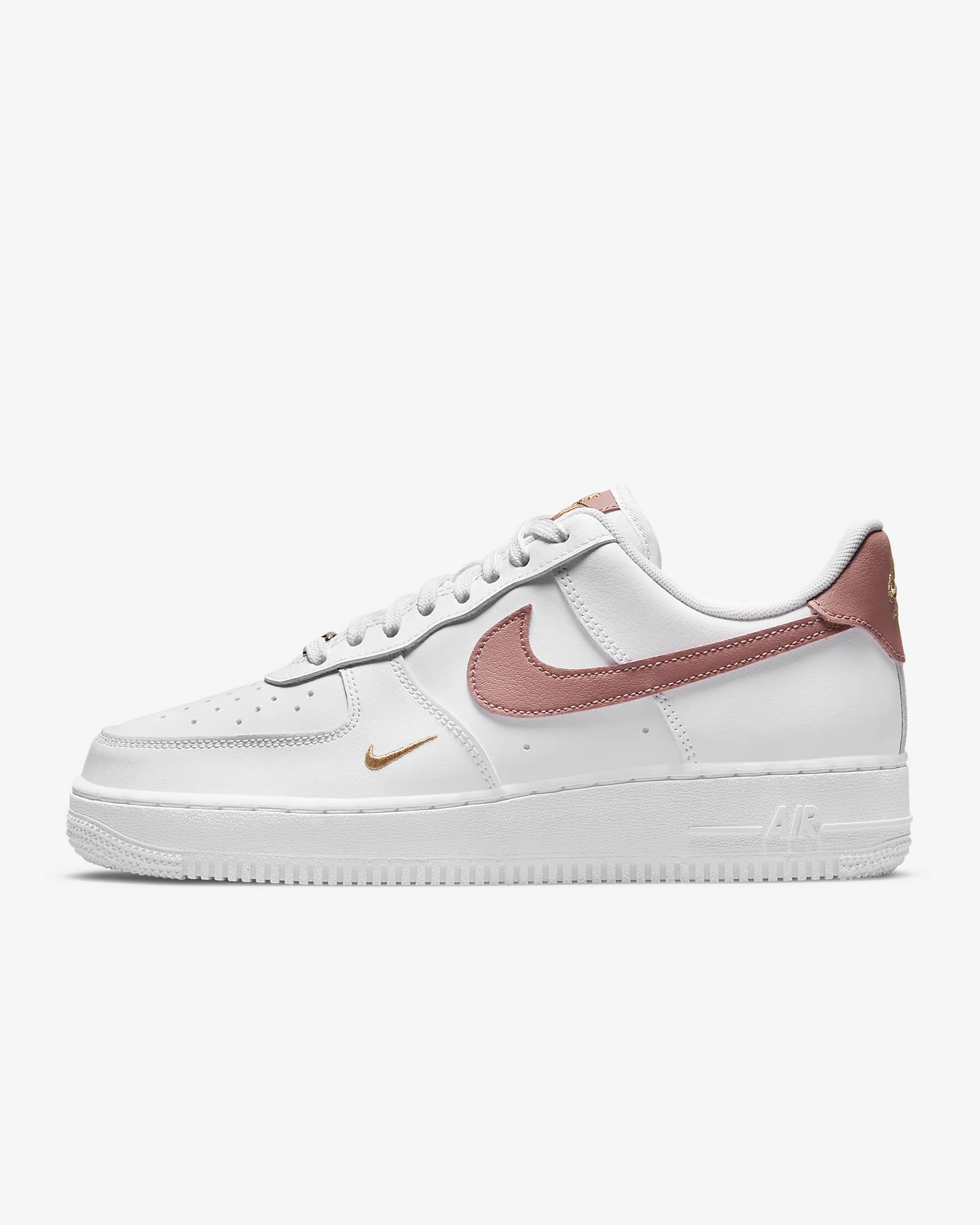 Buty damskie Nike Air Force 1 '07 Essential - Biel/Biel/Rust Pink/Rust Pink