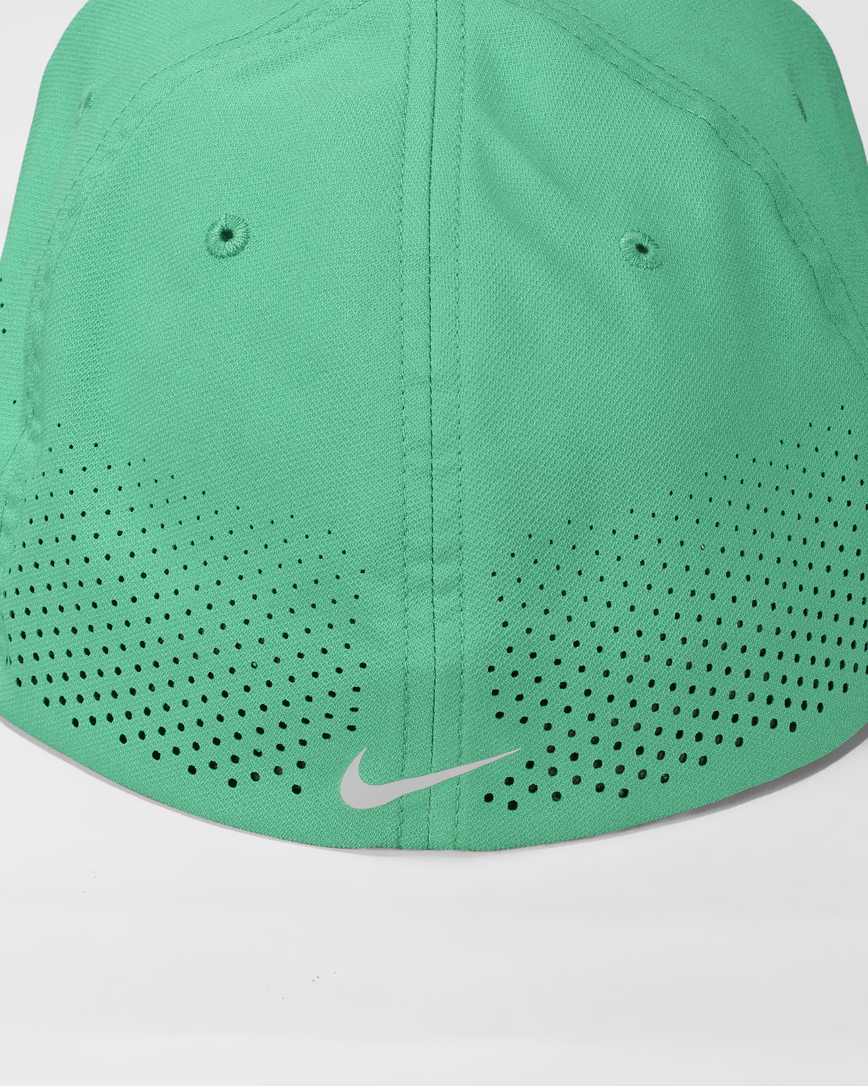 Nike Dri-FIT ADV Rise Structured SwooshFlex Cap - Stadium Green/Anthracite/White