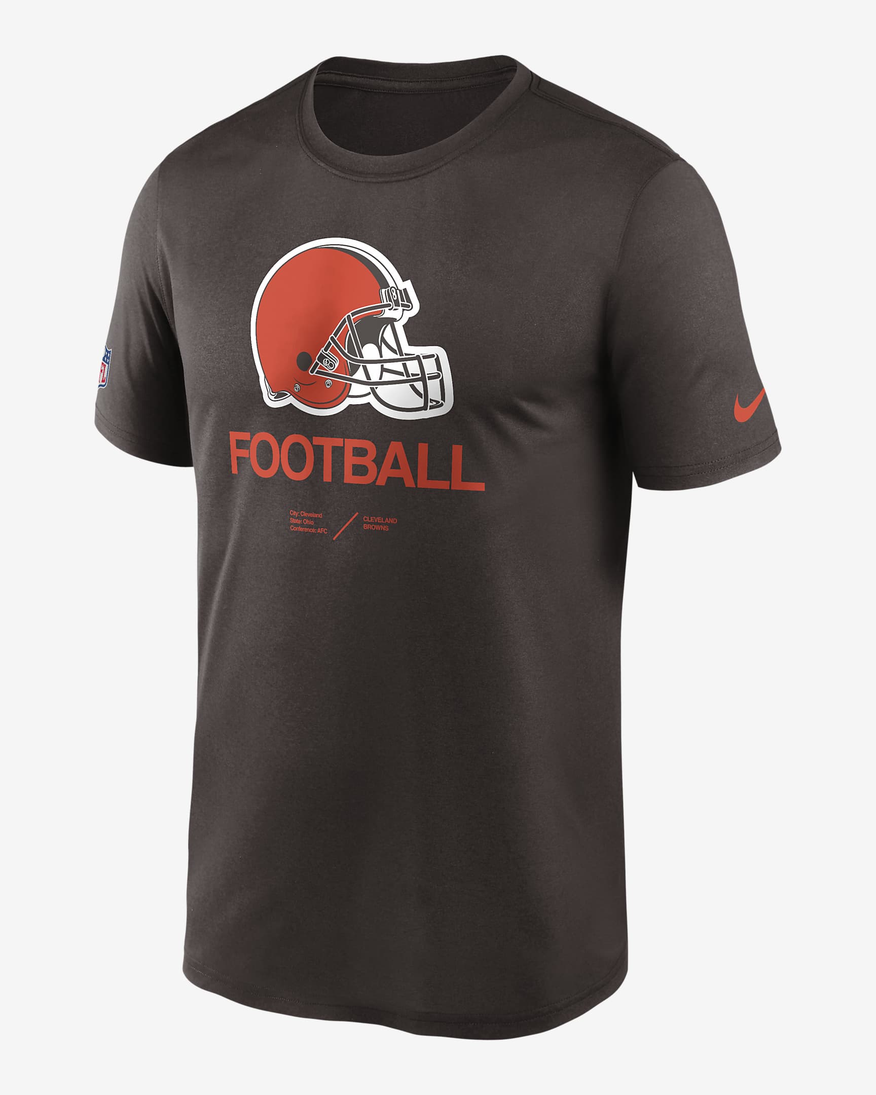 Playera para hombre Nike Dri-FIT Infograph (NFL Cleveland Browns). Nike.com