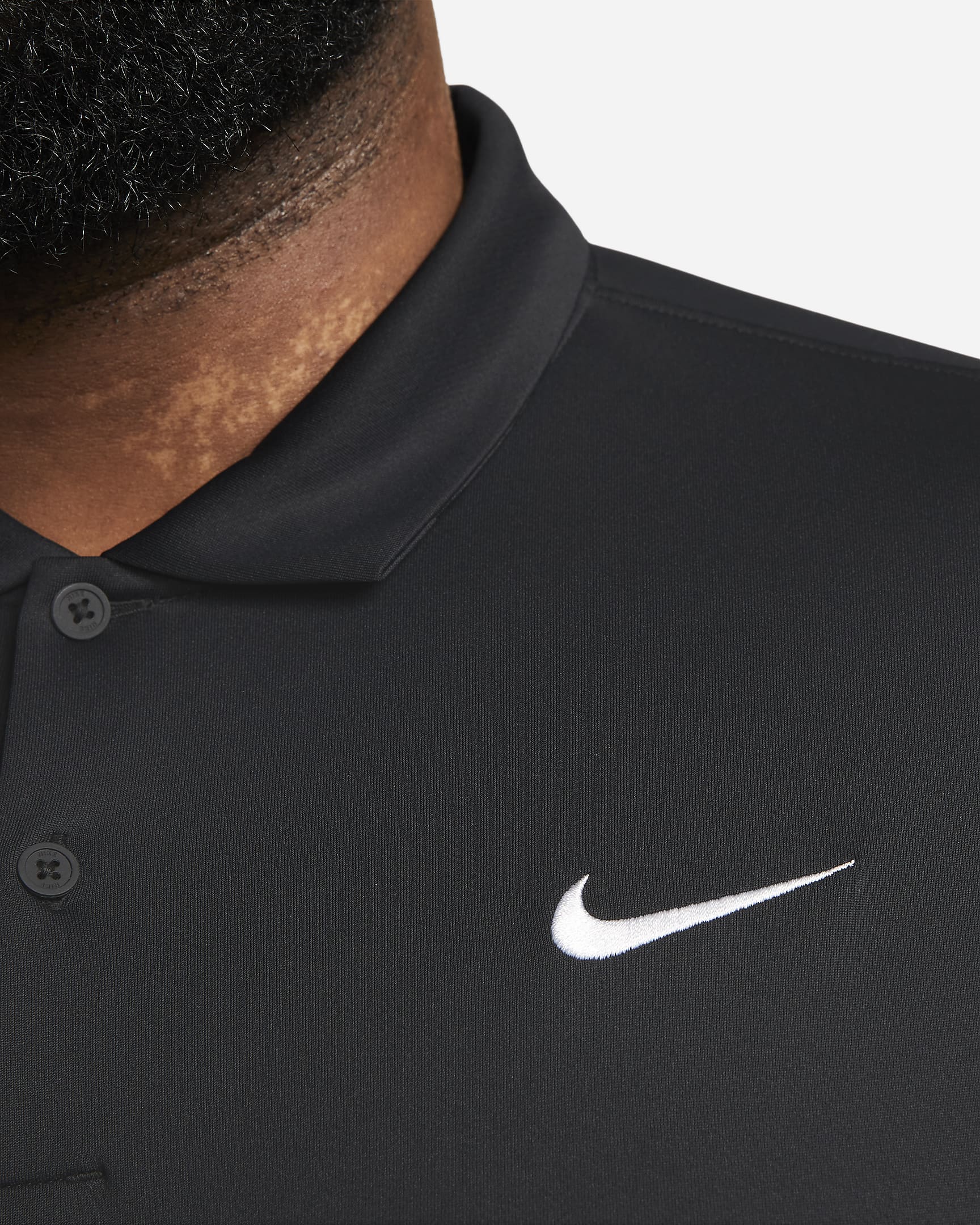 NikeCourt Dri-FIT Tennispolo voor heren - Zwart/Wit