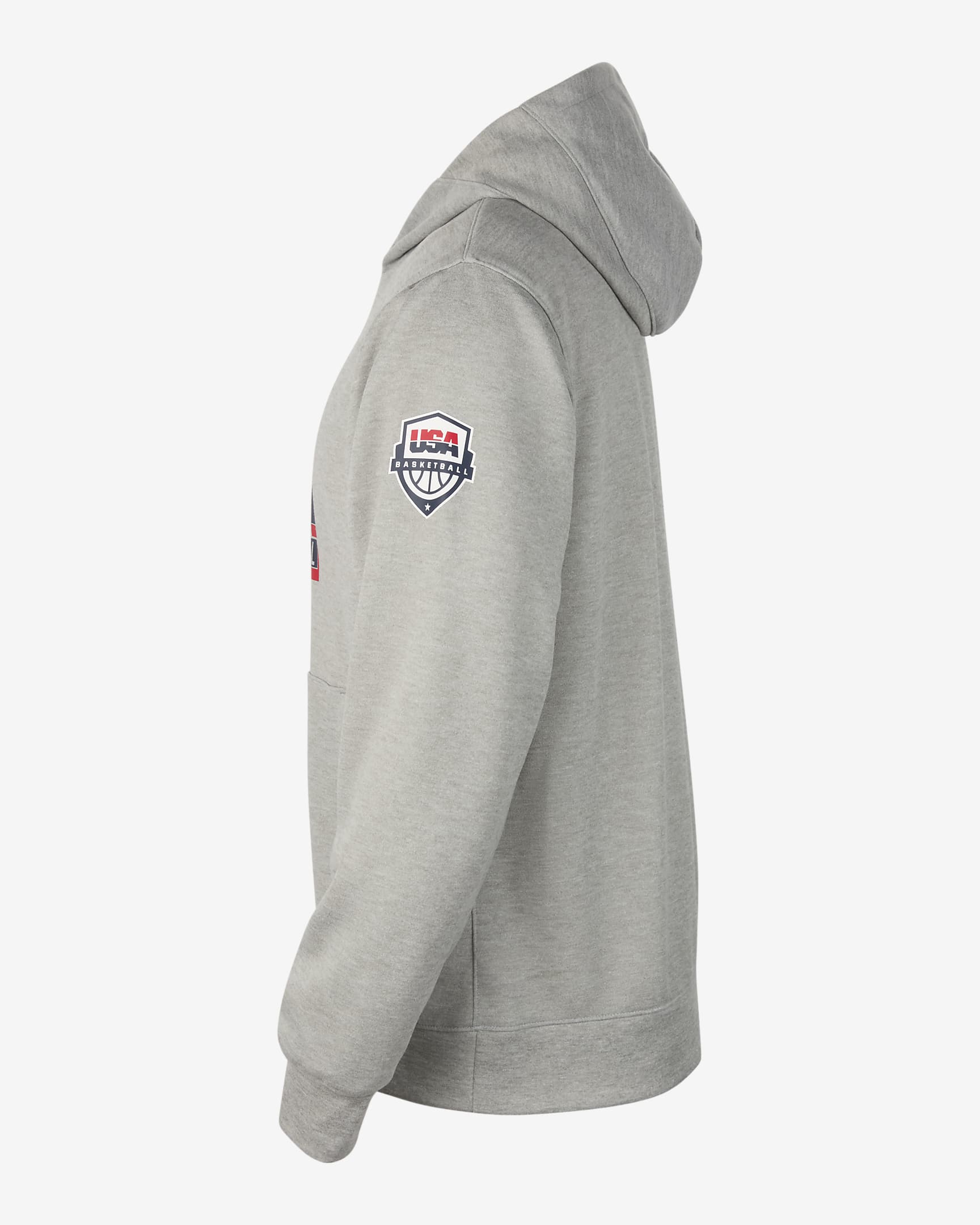 USA Practice Men's Nike Basketball Fleece Hoodie - Dark Grey Heather/Obsidian