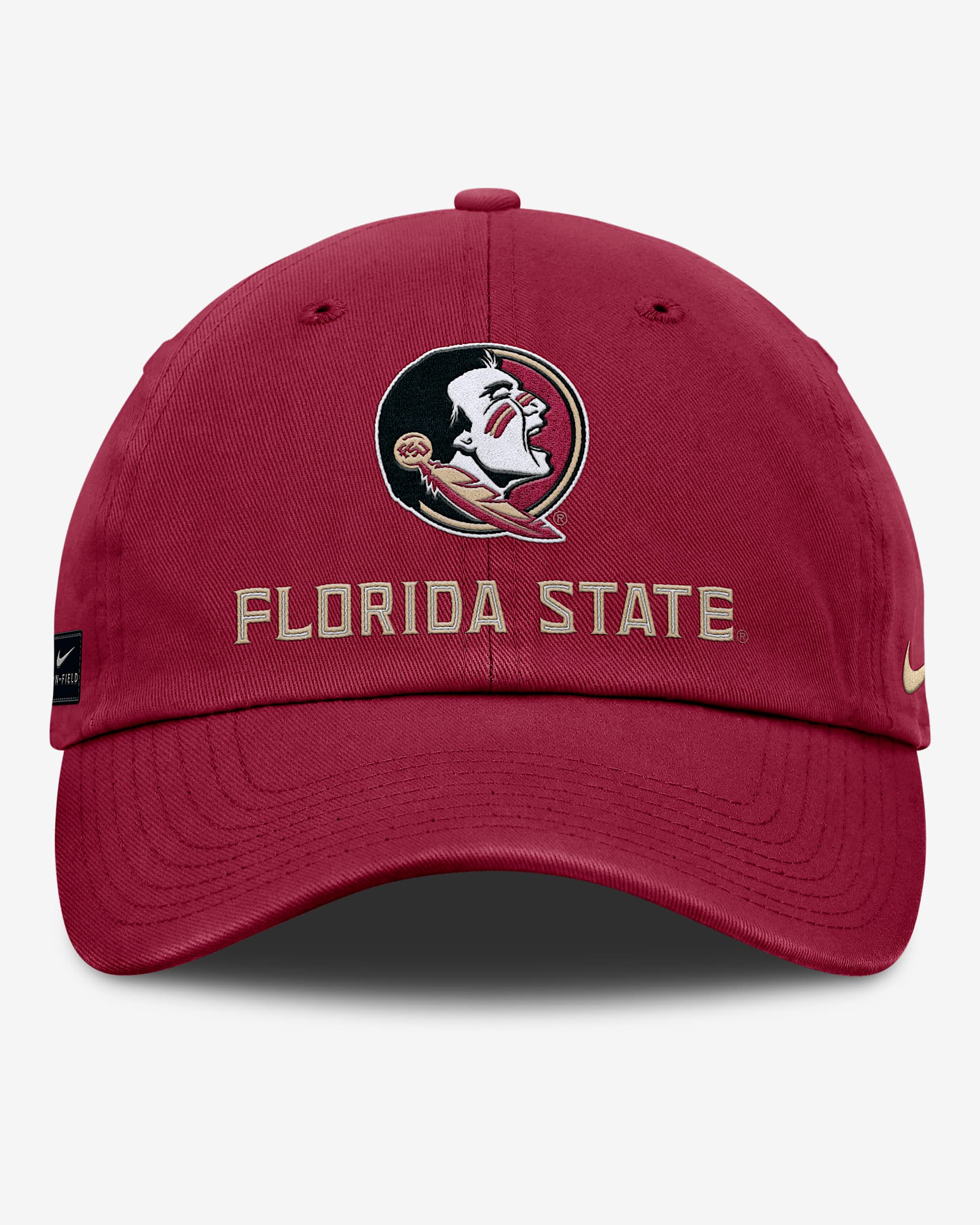 Florida State Sideline Club Gameday Men's Nike College Adjustable Hat - Garnet