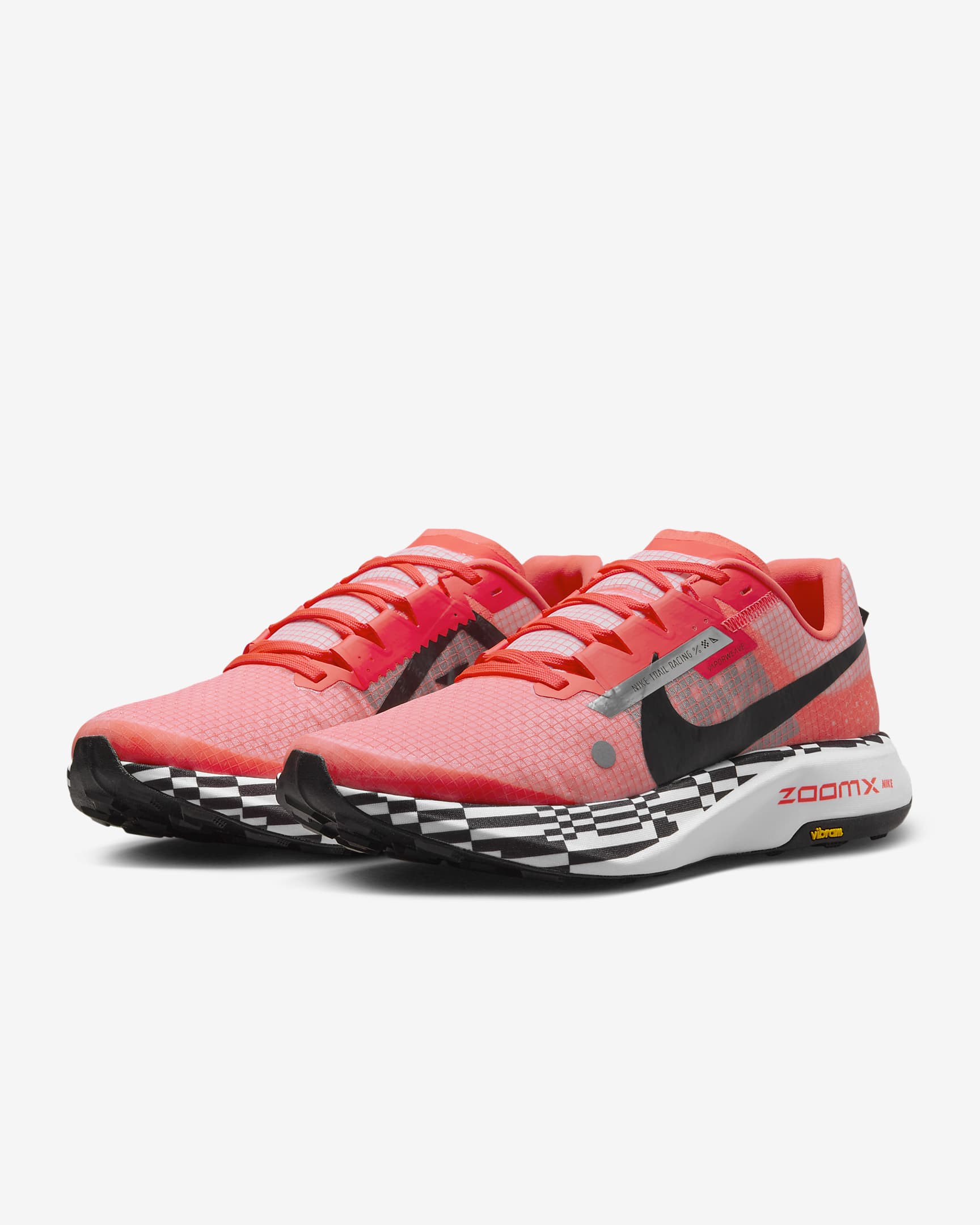 Nike Ultrafly Men's Trail-Racing Shoes - Bright Crimson/White/Black