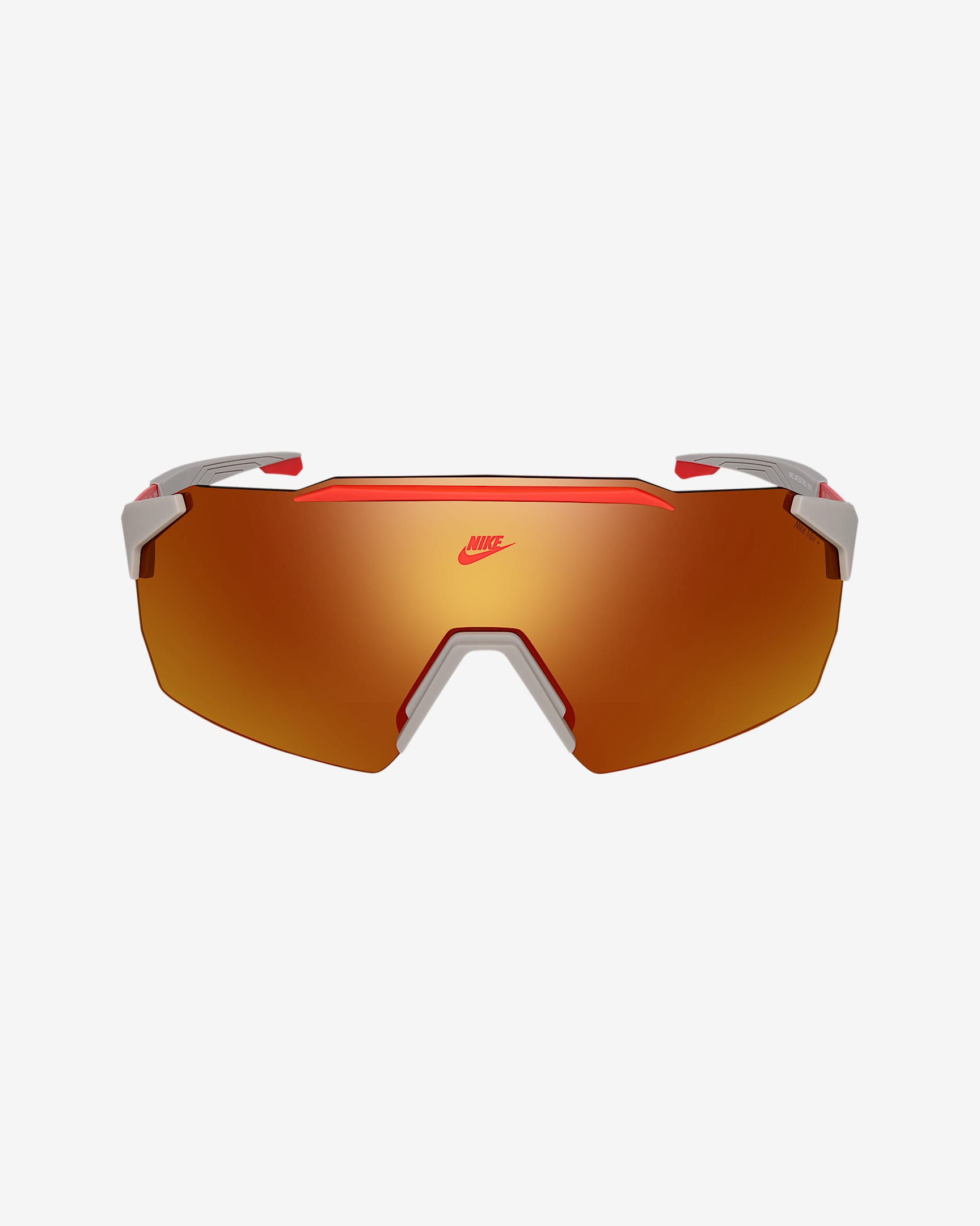 Lentes de sol espejados Nike Limitless Shield - Gris universitario/Naranja