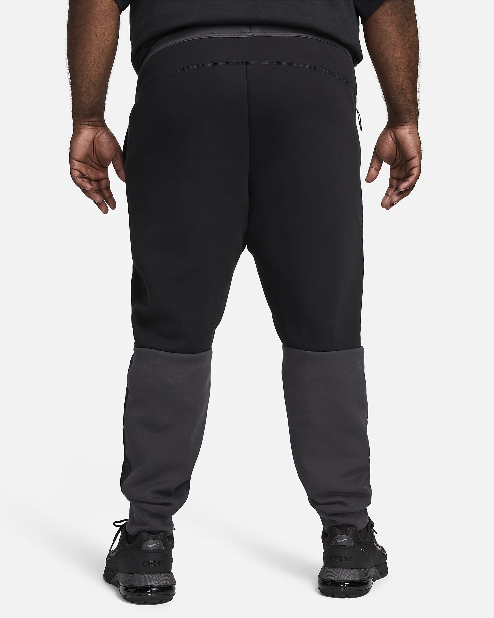 Pantalon de jogging Nike Sportswear Tech Fleece pour homme - Noir/Dark Smoke Grey/Light Crimson