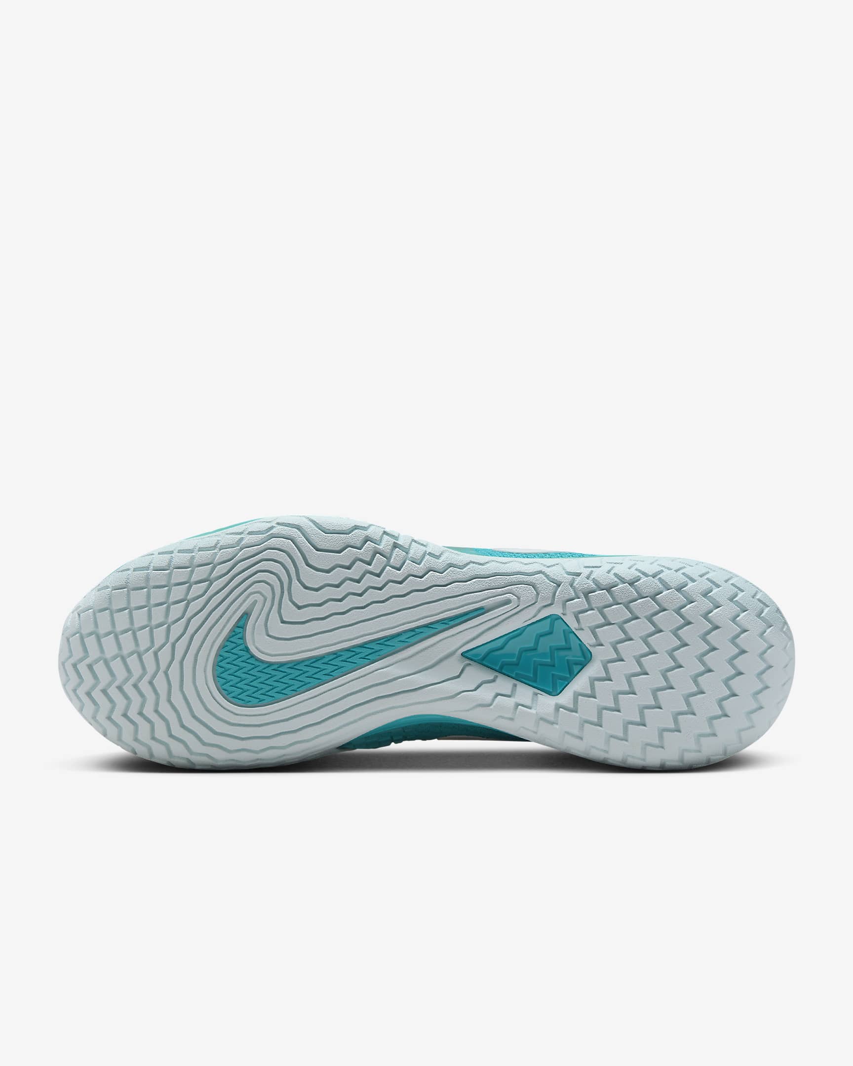 NikeCourt Zoom Vapor Cage 4 Rafa Sert Kort Erkek Tenis Ayakkabısı - Dusty Cactus/Glacier Blue/Beyaz