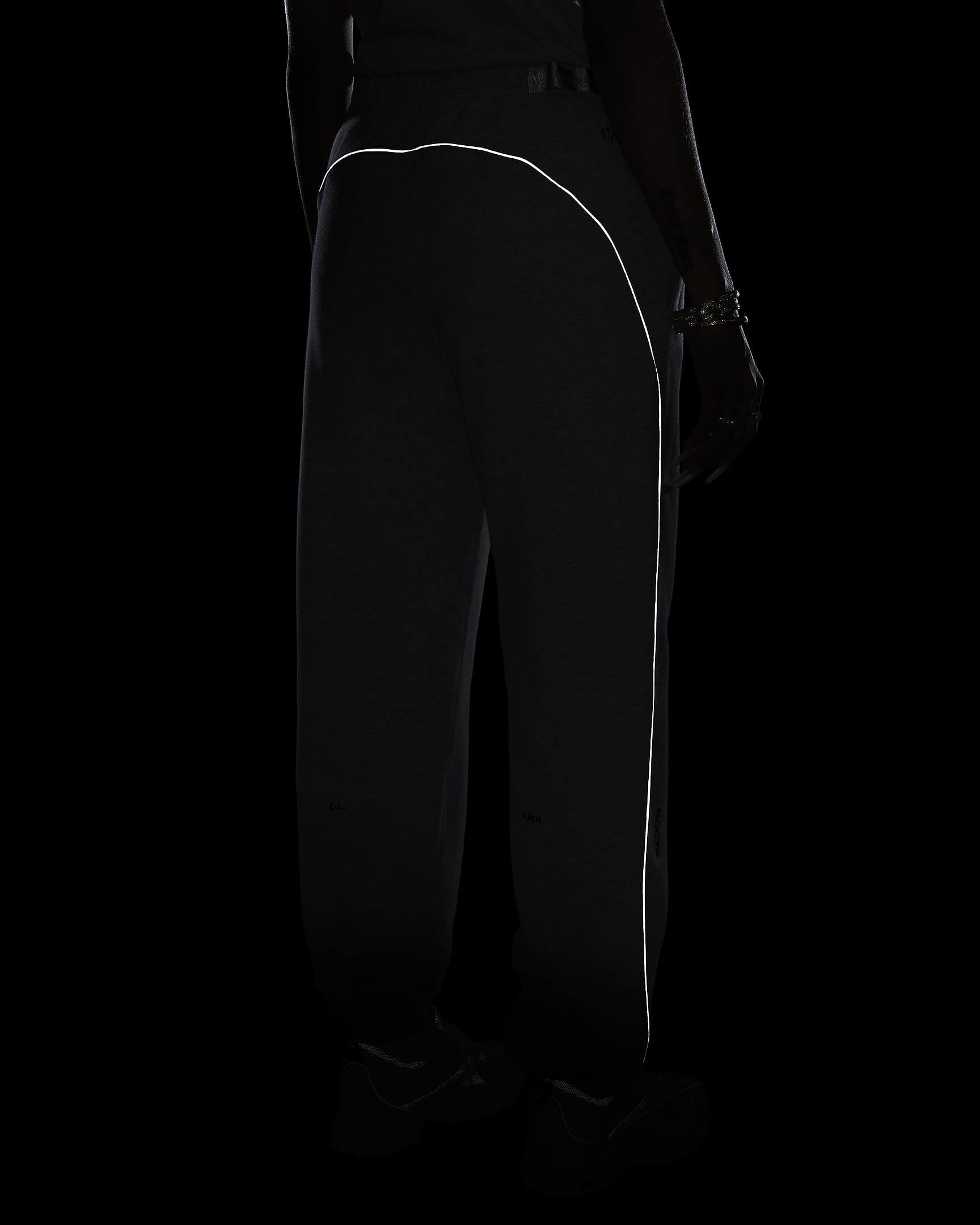 NOCTA NOCTA Fleece CS Tracksuit Bottoms - Dark Grey Heather/Matte Silver/Black