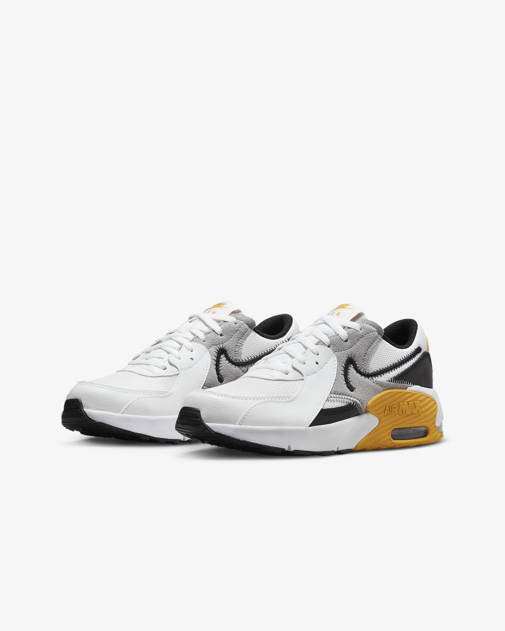 Nike Air Max Excee Older Kids' Shoes - White/University Gold/Wolf Grey/Black