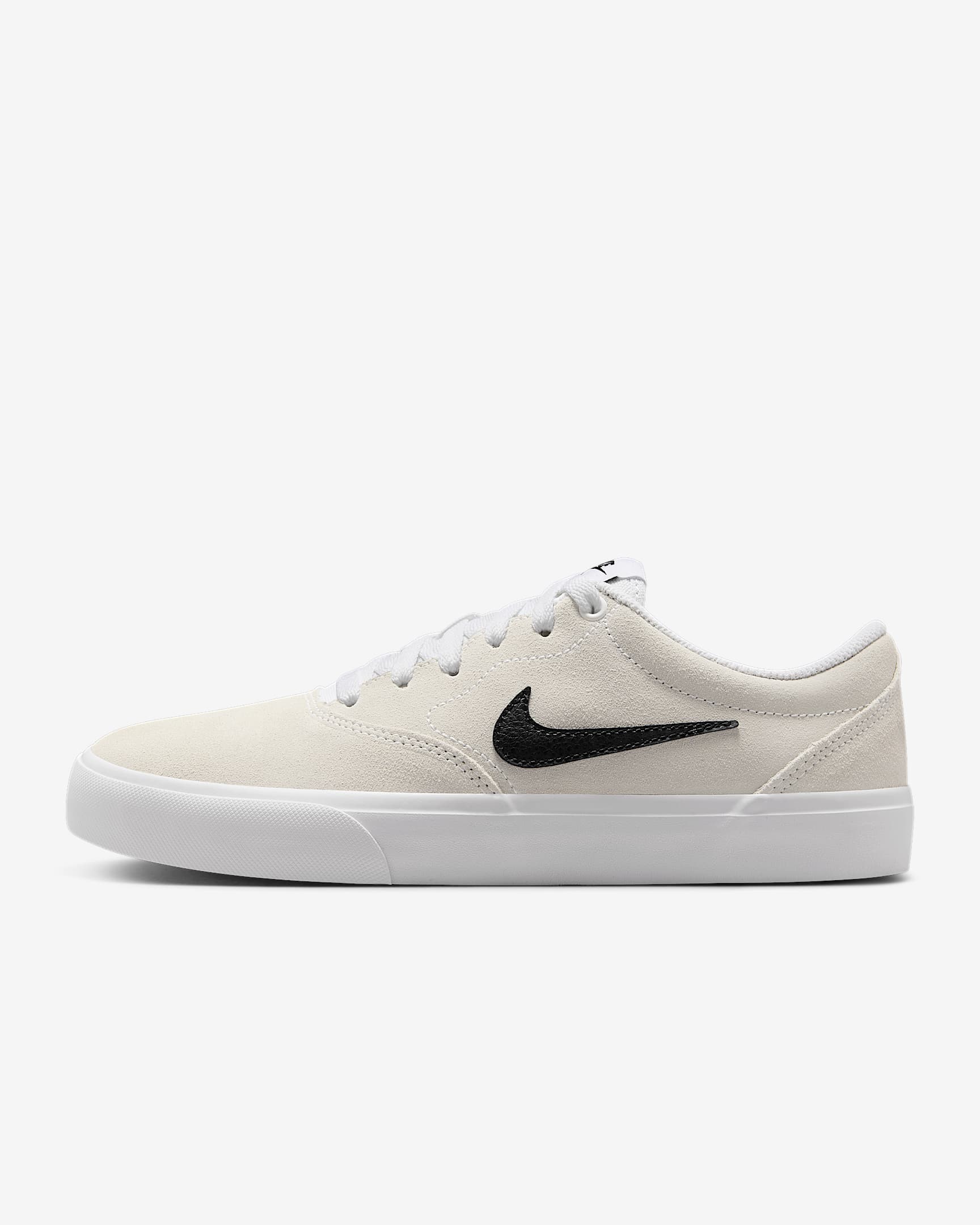 Nike Charge Wildlederschuh (Damen) - Weiß/Weiß/Gum Light Brown/Schwarz