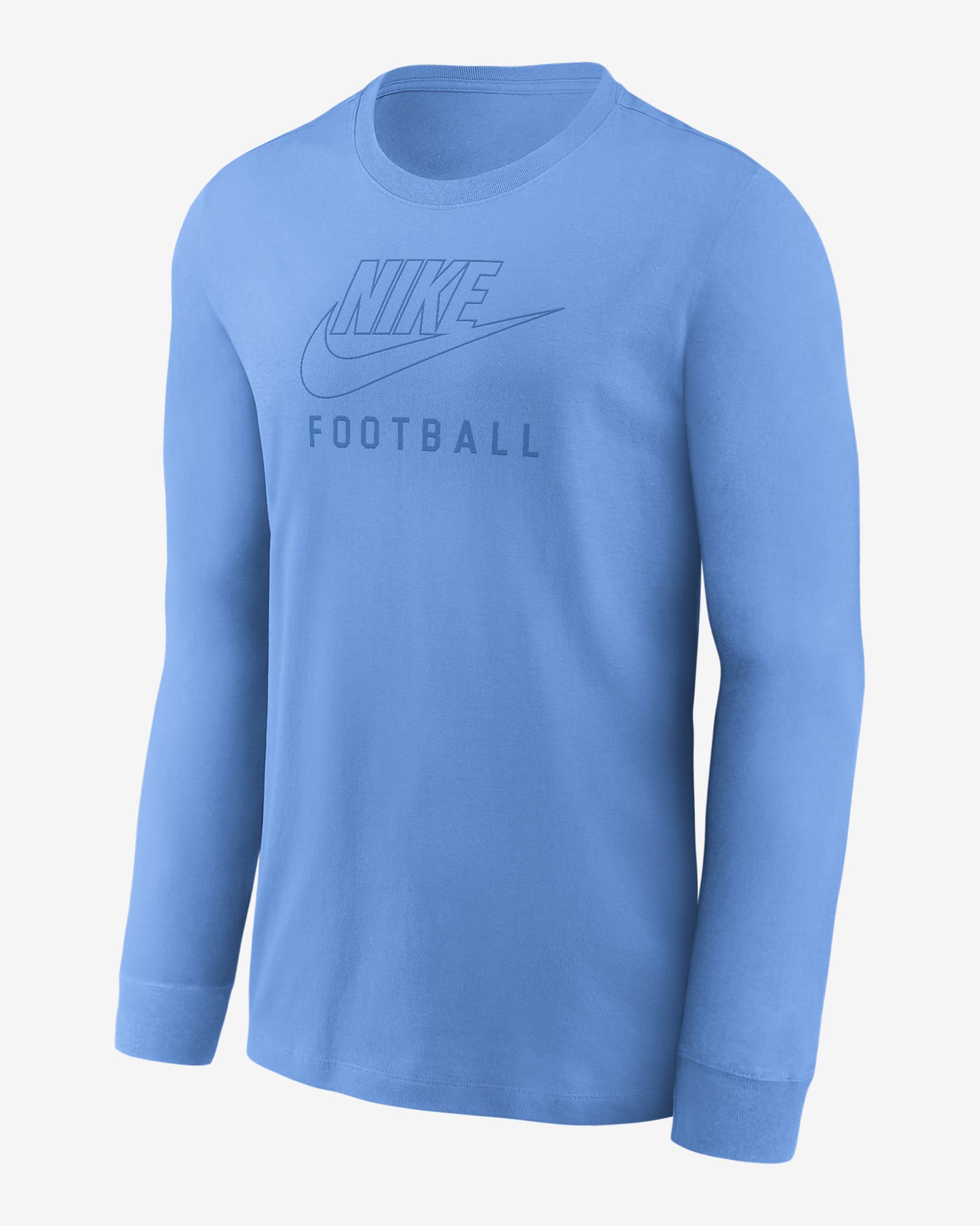 Nike Swoosh Big Kids' Football Long-Sleeve T-Shirt - University Blue